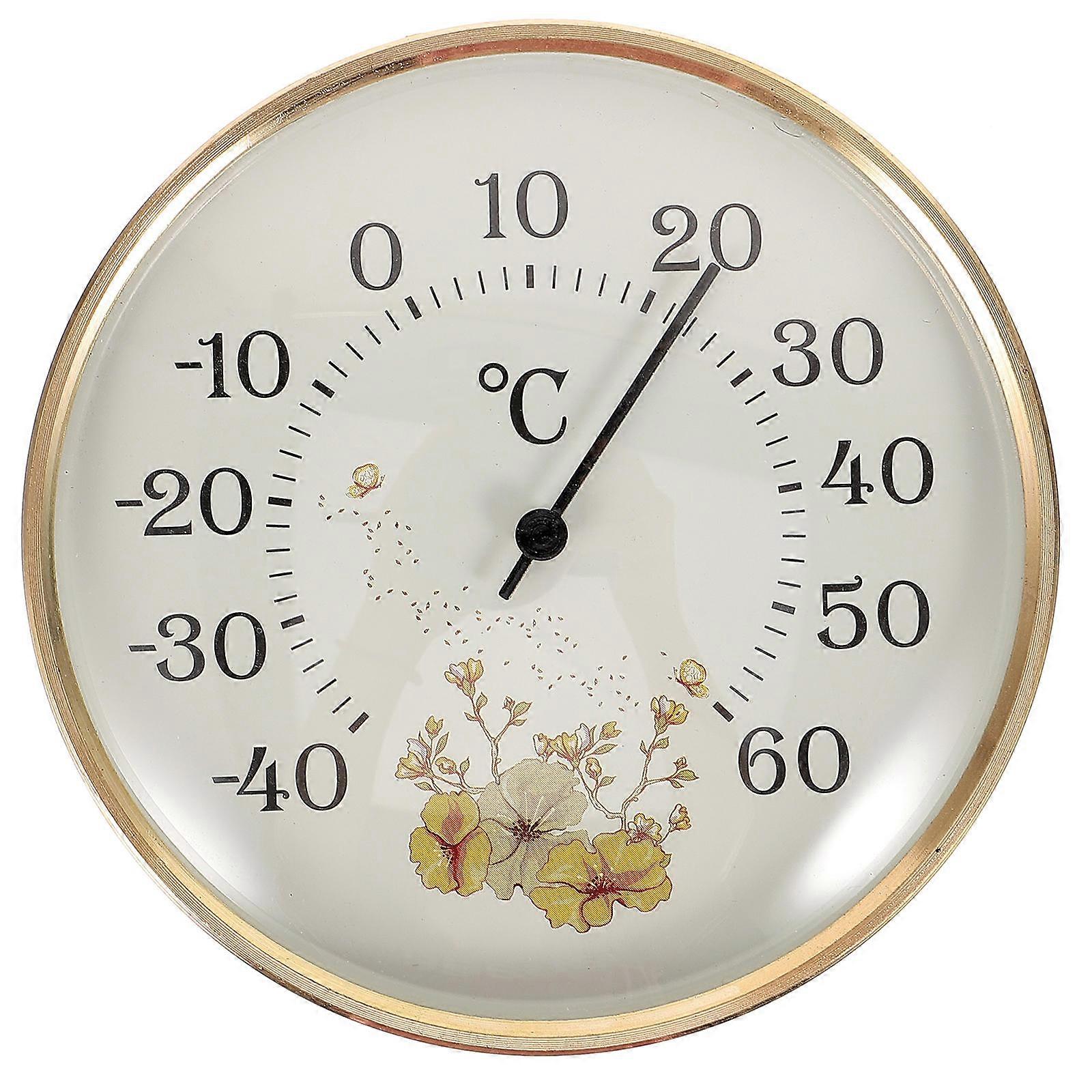 Room Temperature Meter Professional for Home Use Wall Mountable 10x10cm ABS Plastic 1Pack