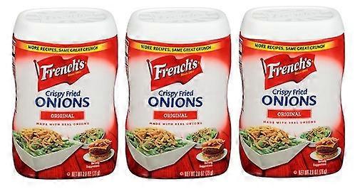 Τραγανά τηγανητά κρεμμύδια της Γαλλίας 3 Pack