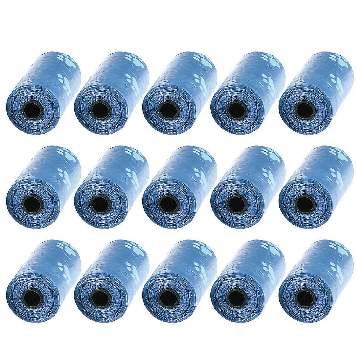 Disposable Dog Bags Pet 15 Rolls PE Material