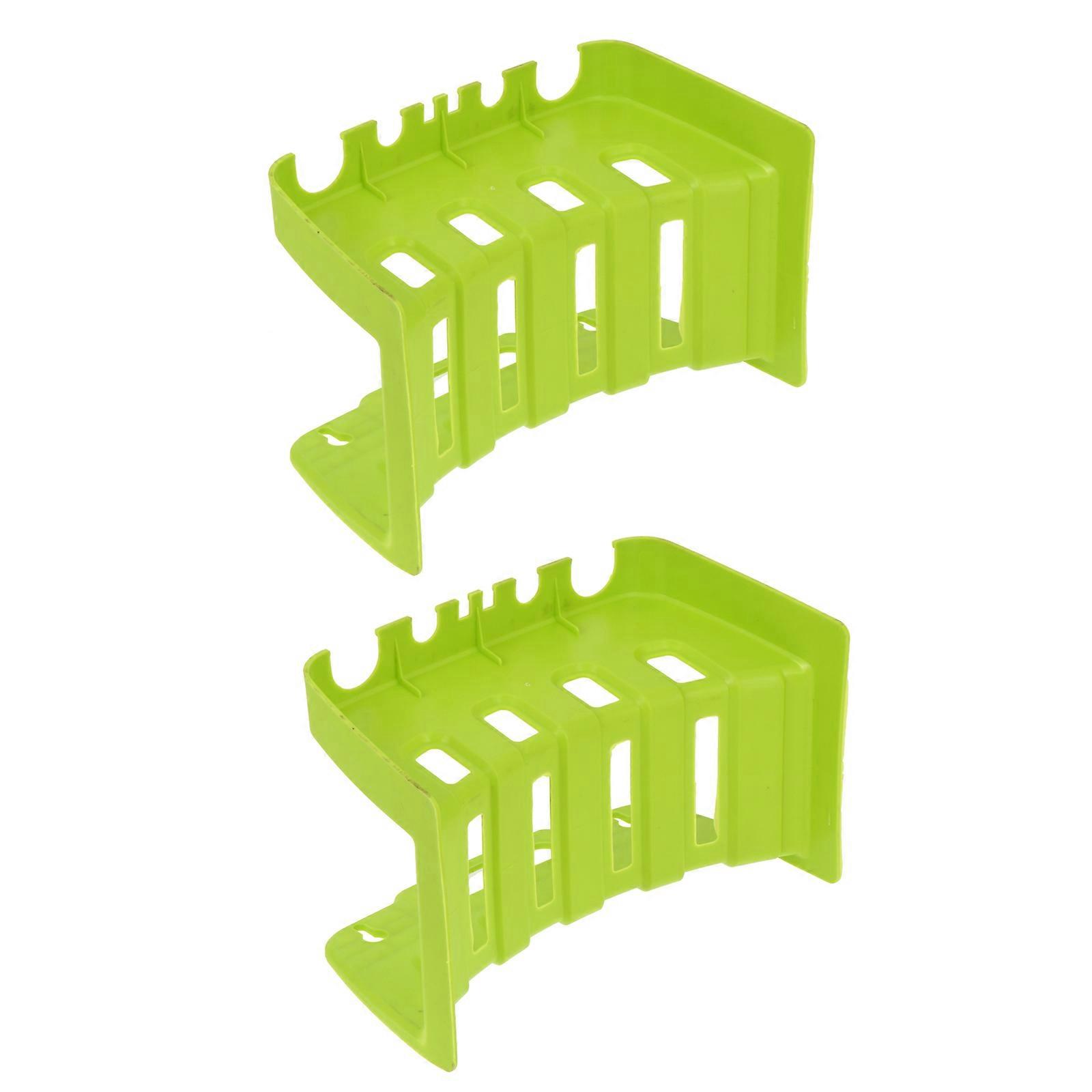 Kunststoffschlauchaufhänger für Wandaufhängung mit strapazierfähigem PP-Material Grün 2er-Set für die Lagerung im Innen- und Außenbereich