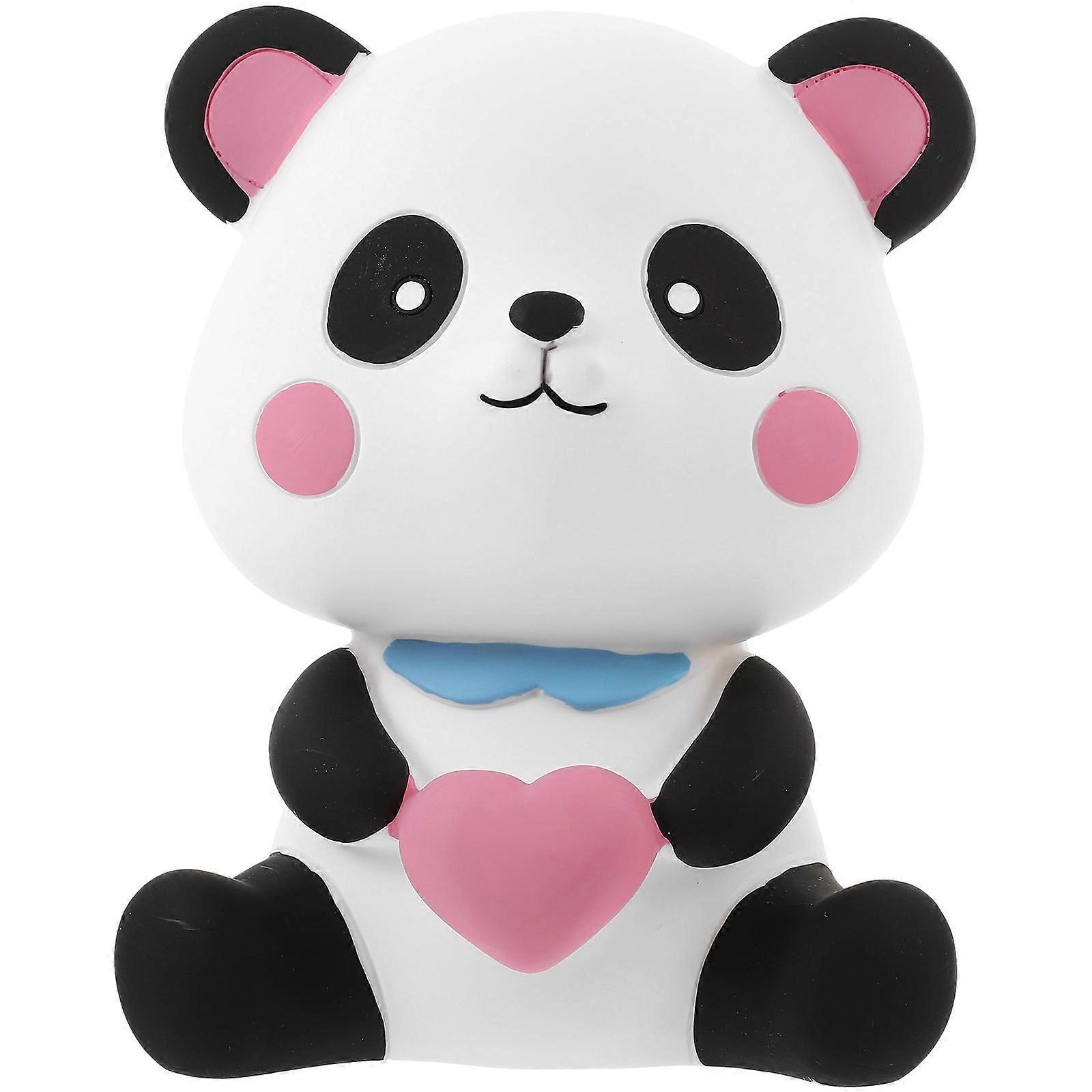 Panda Shaped Unbreakable Piggy Bank | Creative Cartoon Money Saving Box | Decorative Coin Container for Playroom, Study & Living Room | Birthday