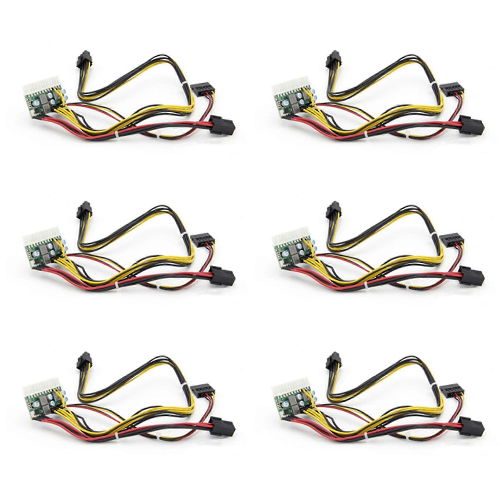 6X PCI-E 6PIN Input DC 12V 300W DC-ATX-300W 24Pin ATX Switch PSU Power Supply Module