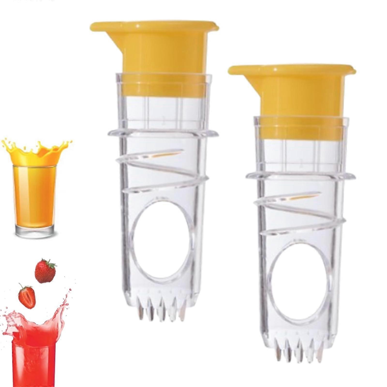 Lemon Squeezer, 2025 New Citrus Juicer with Built-In Filter, Yellow, Perfect for All Citrus Fruits, Durable Design