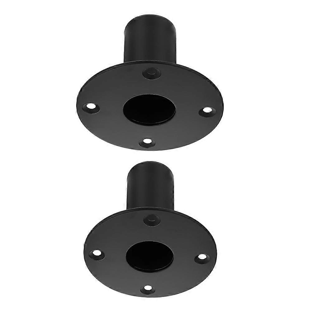 Iron Loudspeaker Support Brackets   2pcs Portable Speaker Stand Base for Indoor Stage Audio Mounting, Compact & Easy Installation