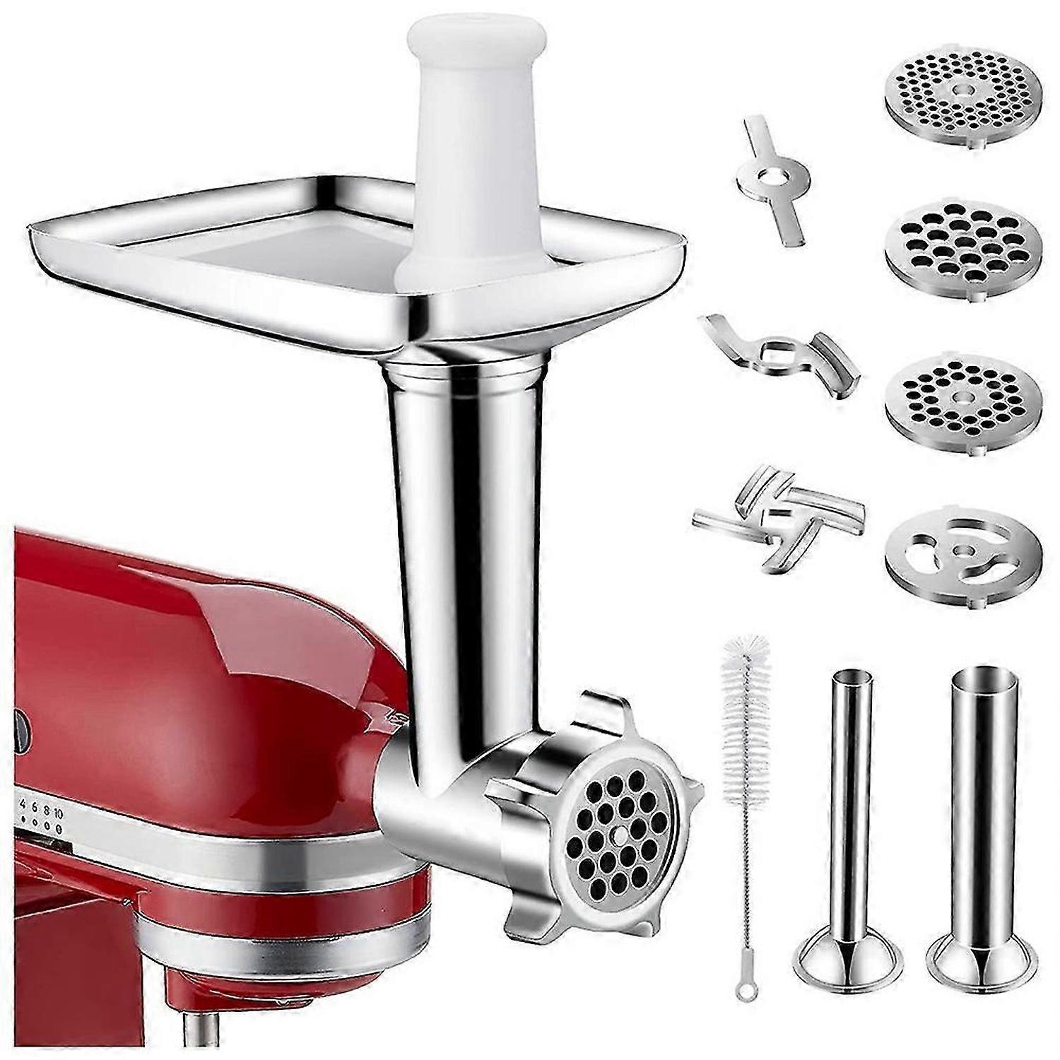 Meat Grinder Attachment Sausage Stuffer Accessories for Stand Mixer All Metal Meat Mincer for