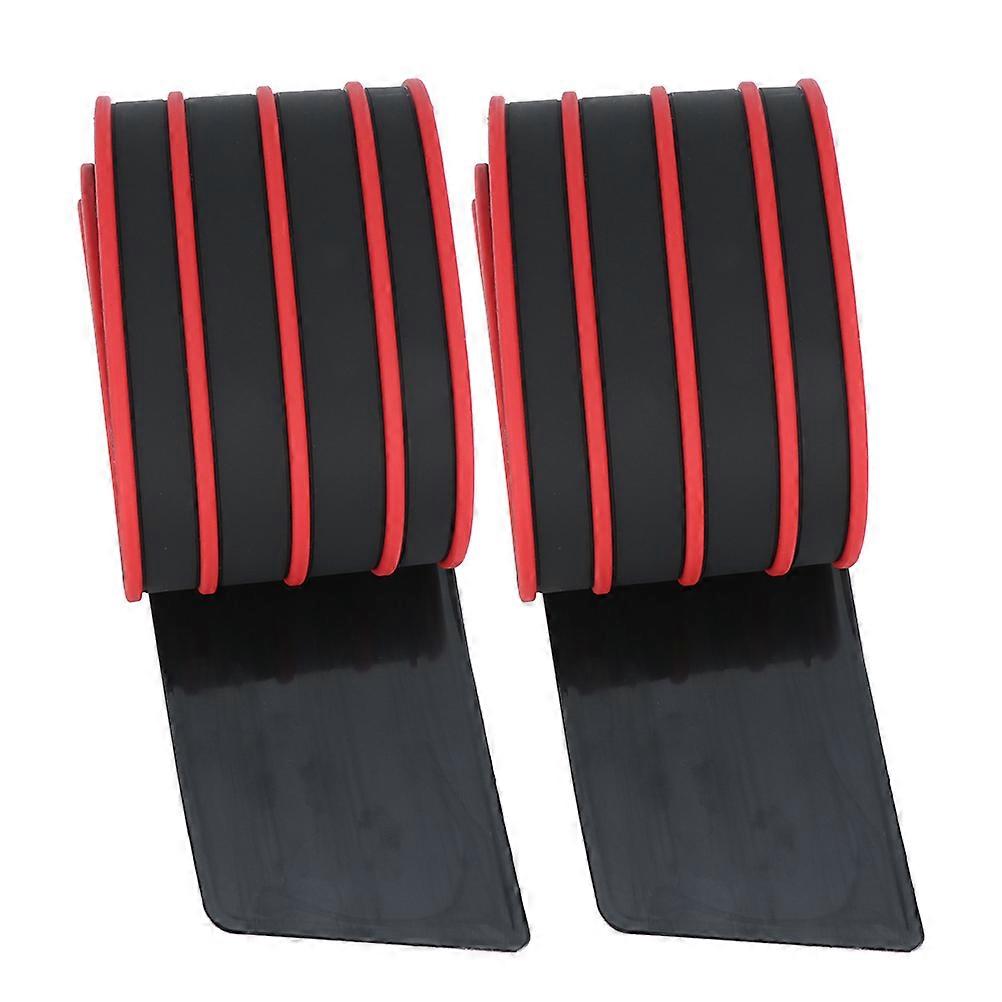 Car Anti Collision Strip Trunk Protective Strip Protective Rubber Red 90.00X8.00X0.20CM 2Pcs
