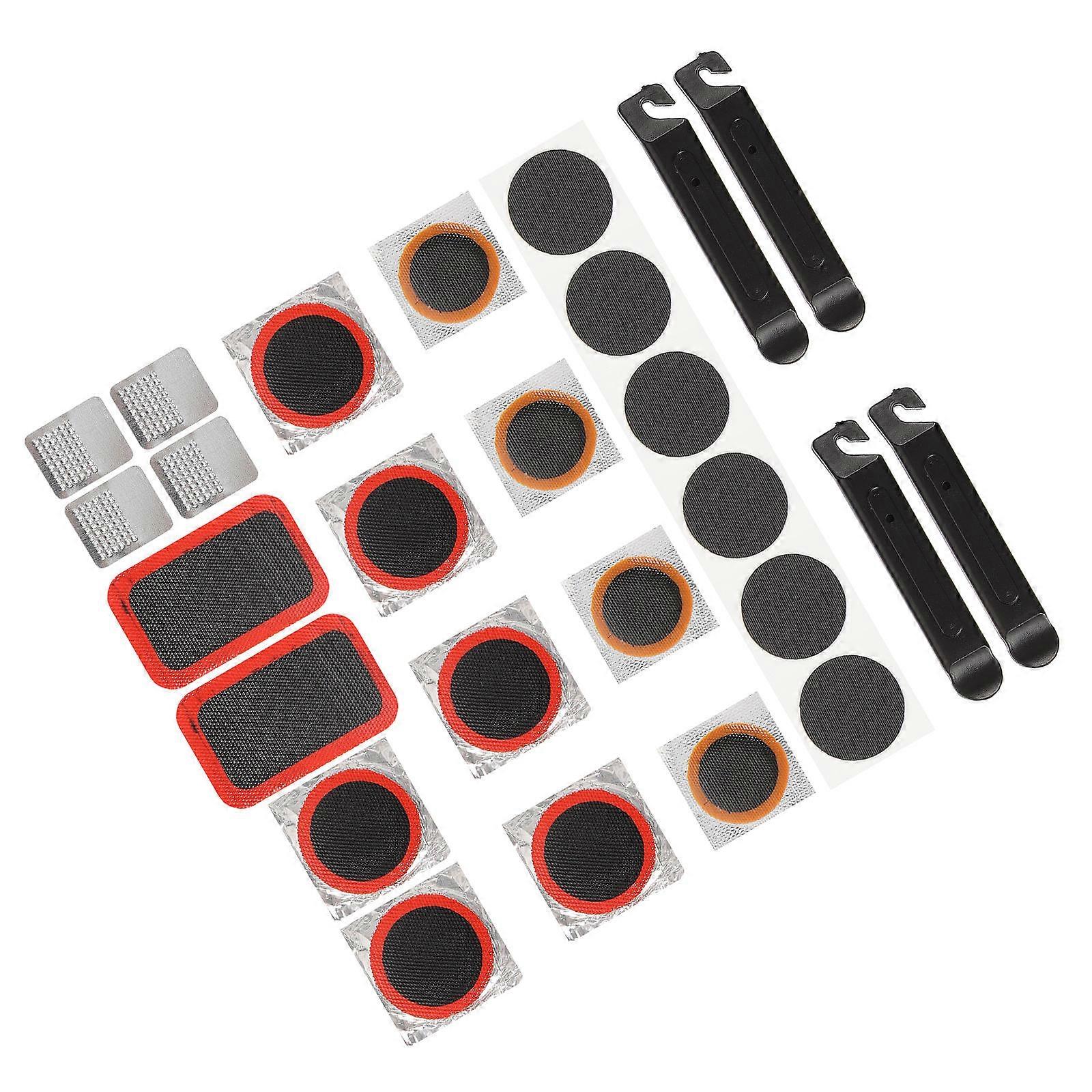 Bicycle Patch Repair Kit Bike Repair Patches Glue-Free Patching DIY Enthusiasts 1Set