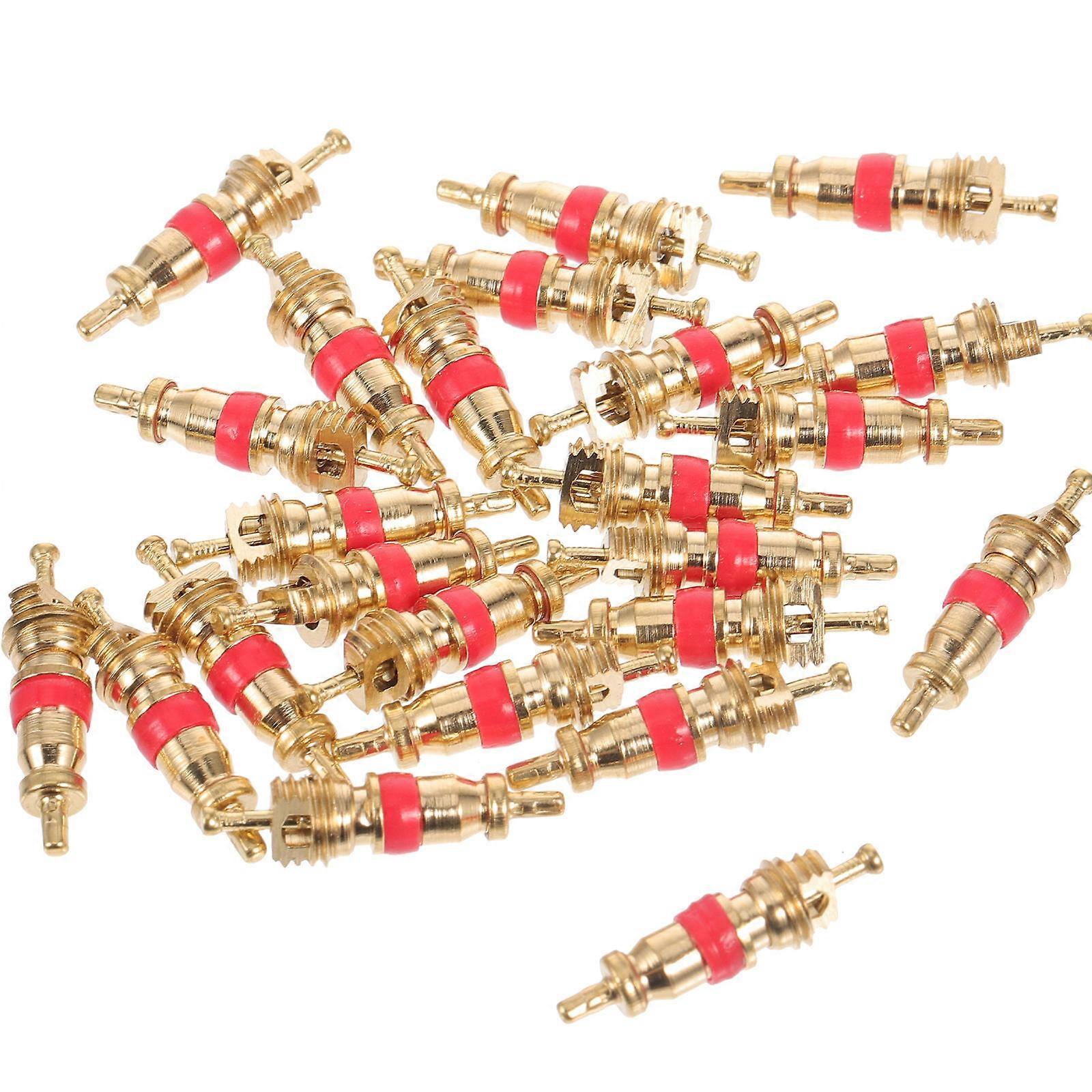 Reusable Valves Core Sealing Device for Vehicle Tire Use Yellow 50Set
