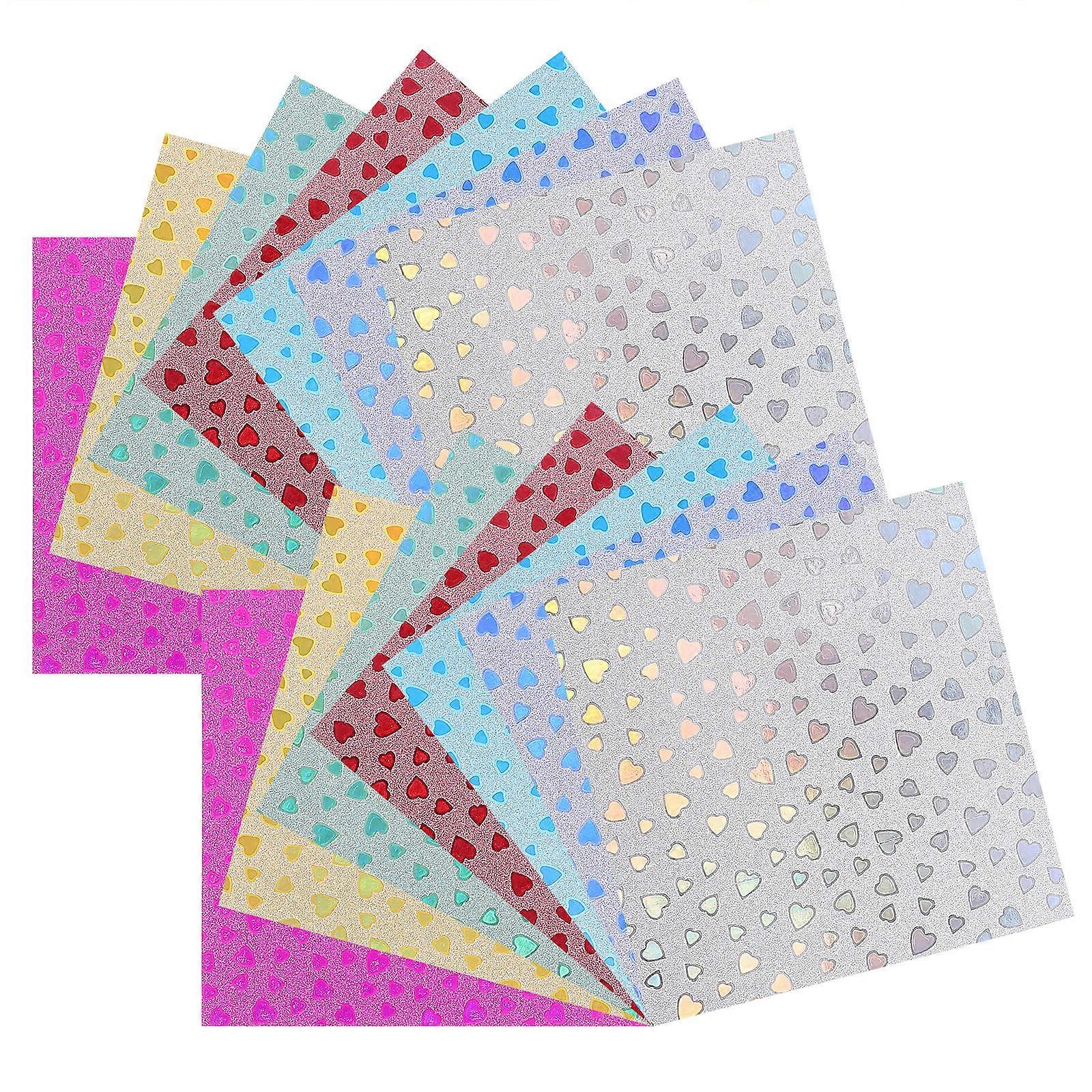 Shiny Origami Paper Easy-To-Learn Origami Square Glitter Paper Multi-Colored Craft Projects 28Set