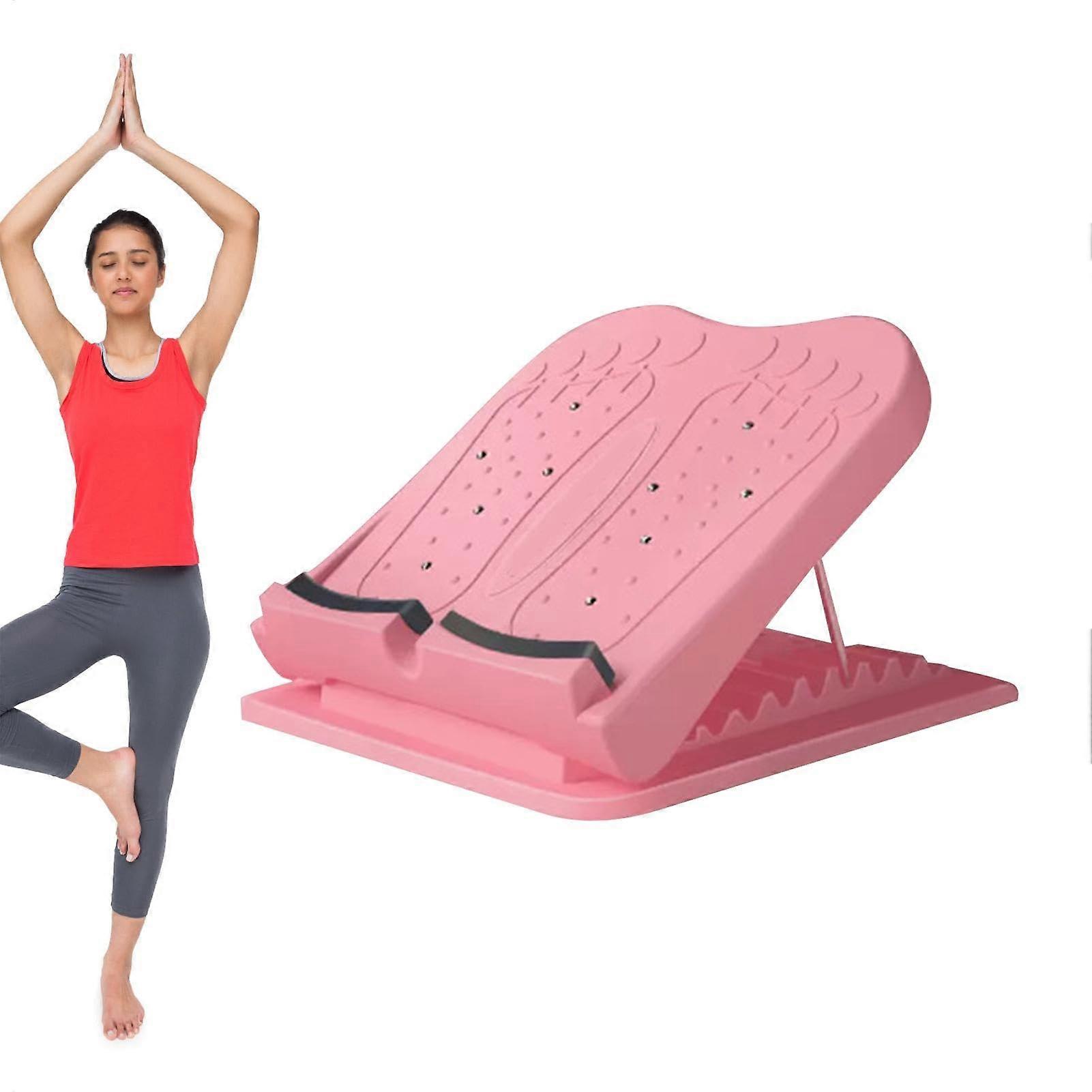 Hemmungstrecke Slant Board: Adjustable Calf Stretch Incline Wedge for Pilates, Squats, Movement Training, Pink