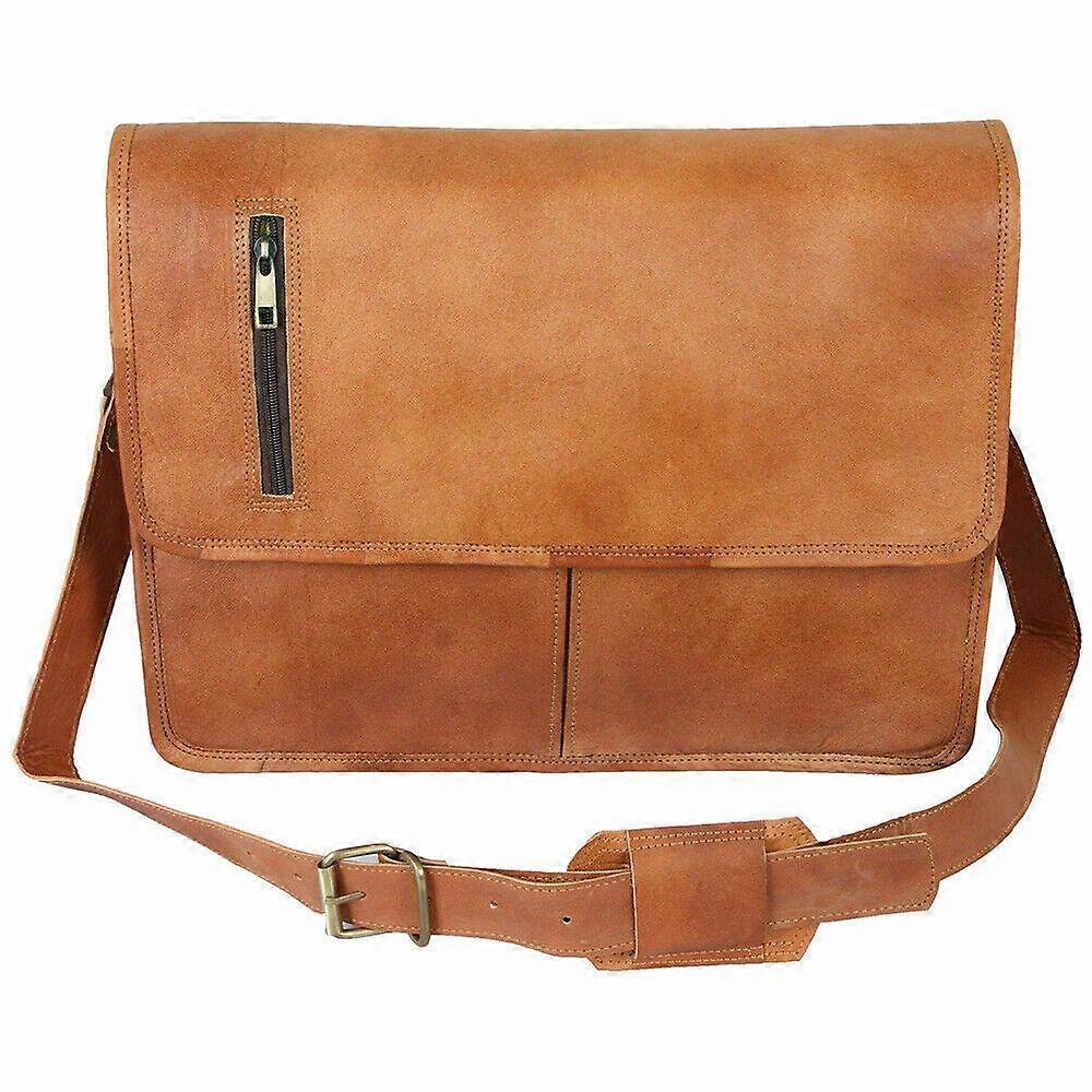 Handmade DESIGNER RUSTIC LEATHER BRIEFCASE LAPTOP BAG SATCHEL BAG