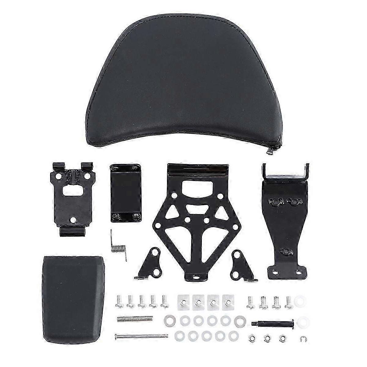 Motorcycle Adjustable Driver Rider Seat Backrest Kit For