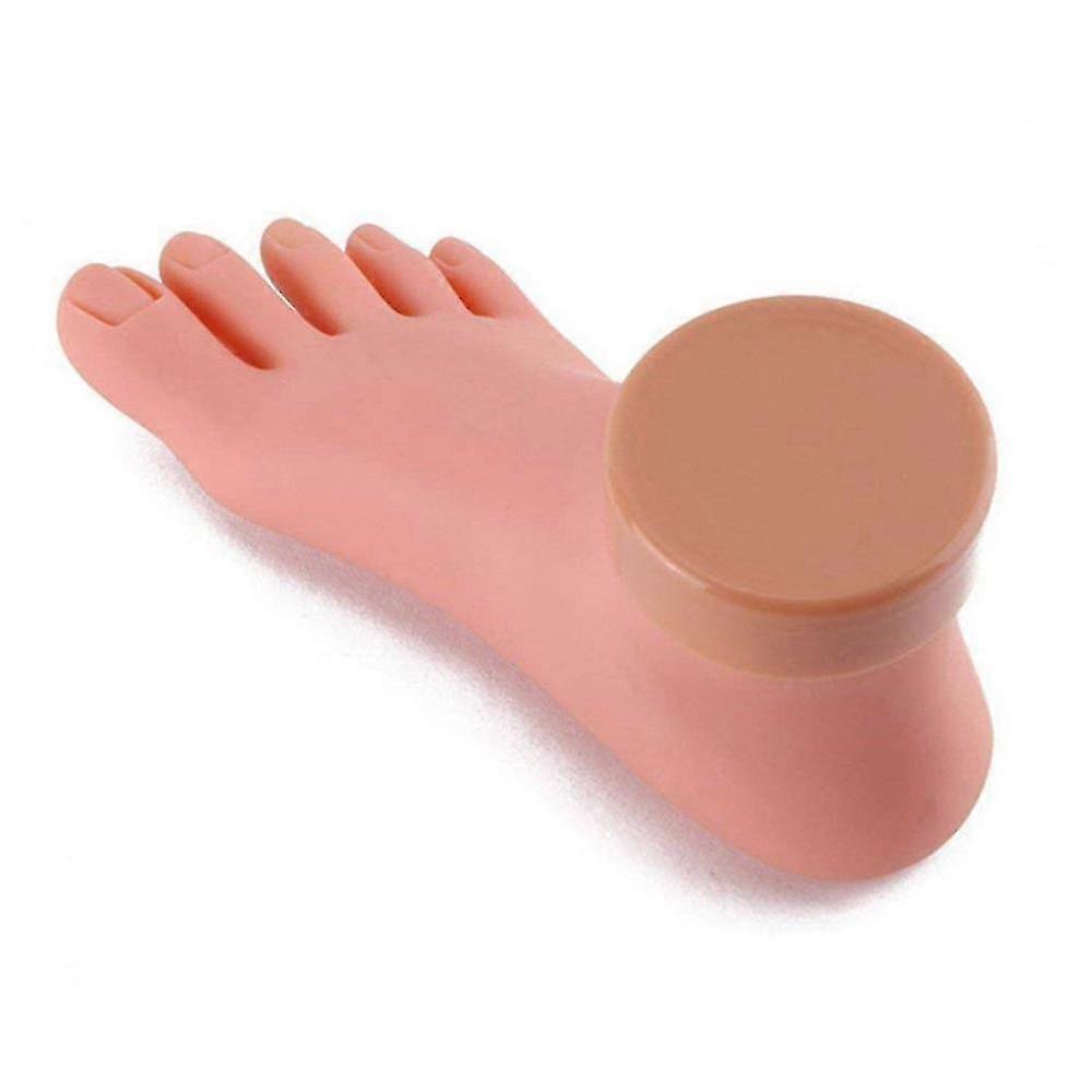 Practice Fake Foot Model for Nail Art Training Display - Right Foot Manicure Training Tool