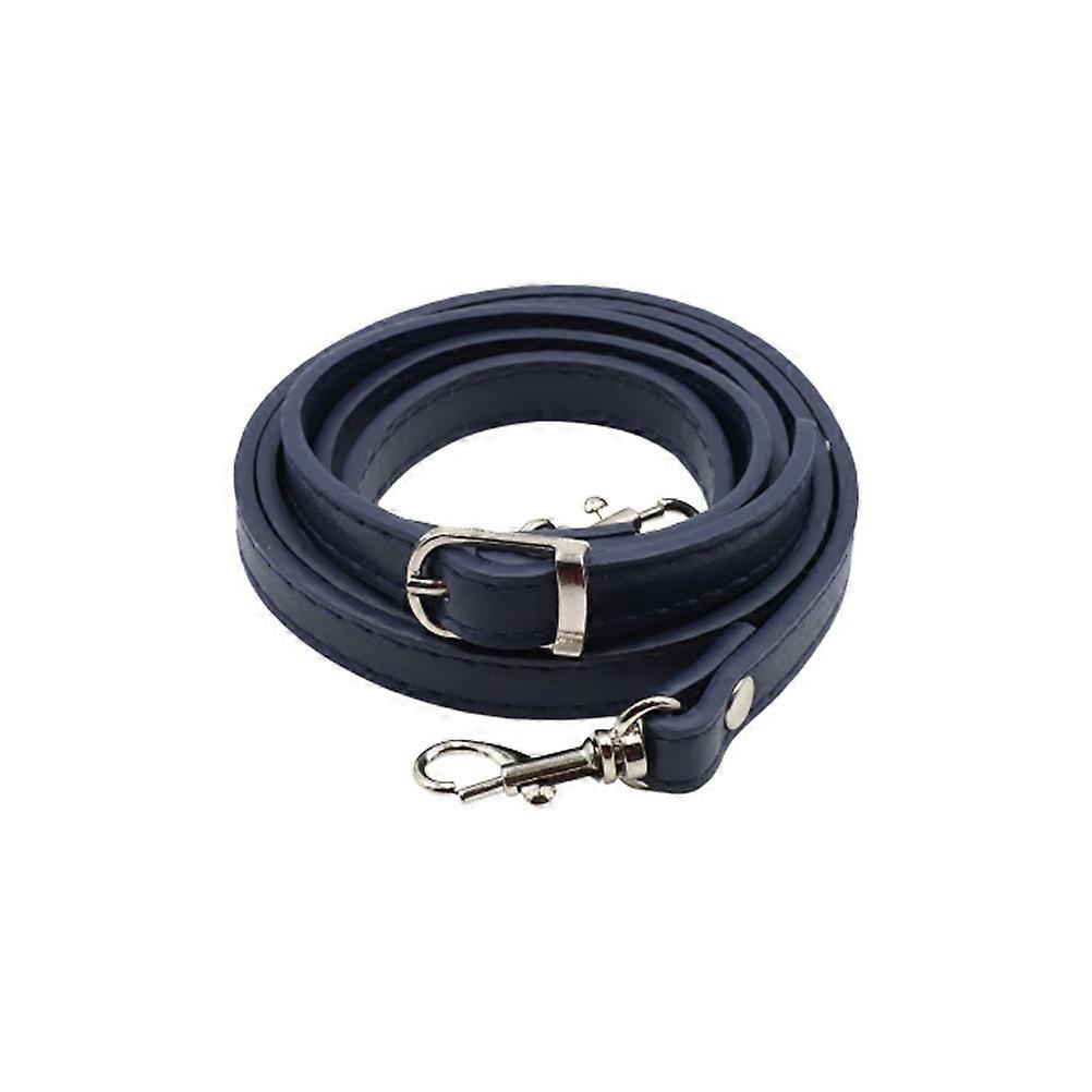 Leather Bag Strap Replacement Dark Blue 120cm X 1.2cm X 0.5cm For Handbag Shoulder Bag 1Set