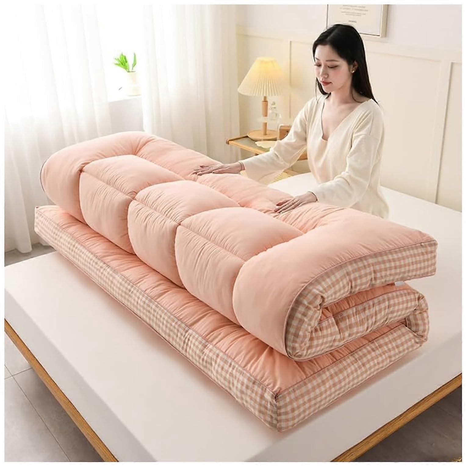 futon floor mattress, foldable floor bed, camping mattress (Beige, 90x200cm) Ref: 3792