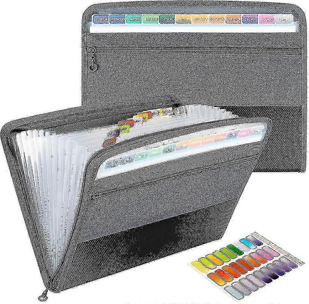 Document folder A4, map met 13 compartimenten A4, waterdichte accordeon map