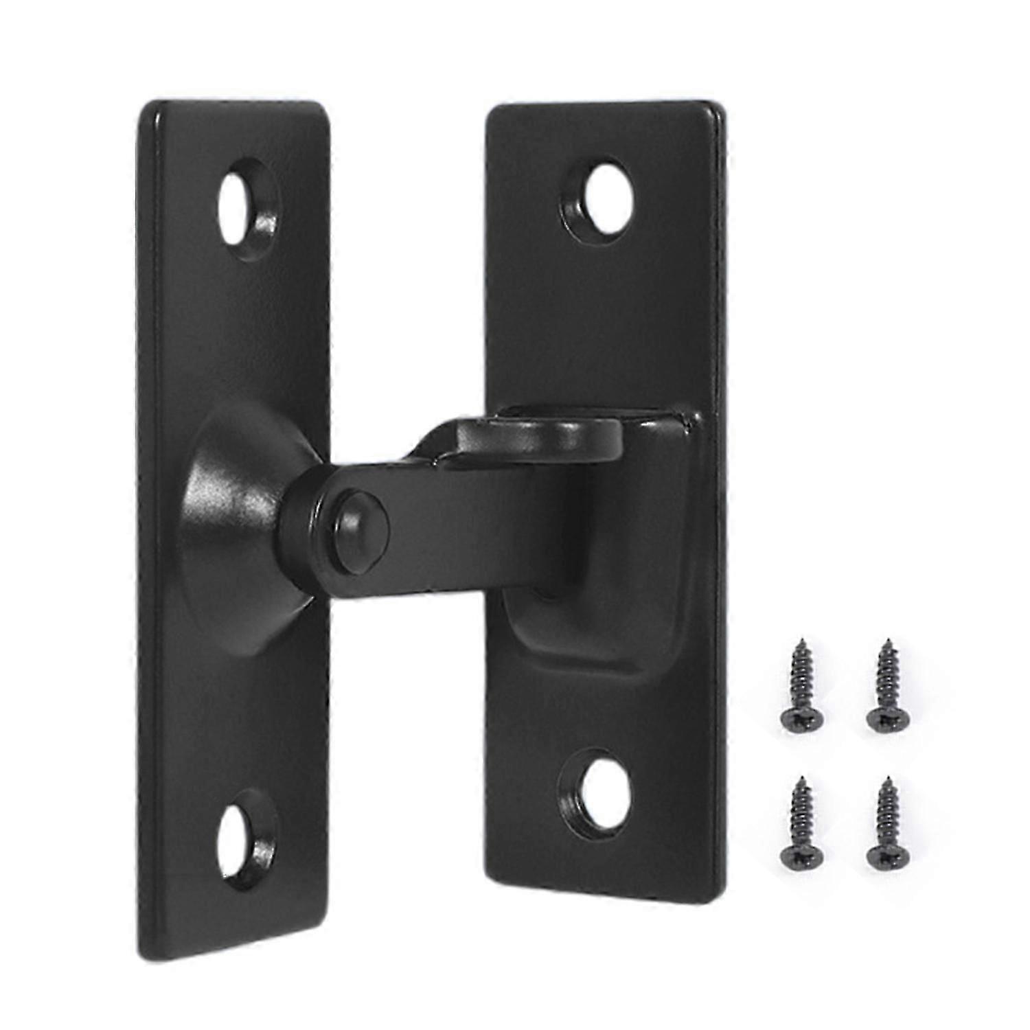 Door Hasp Latch Rustproof Corrosion Resistant Easy Assembly Mini Size 90-Degree Door Latch Sliding
