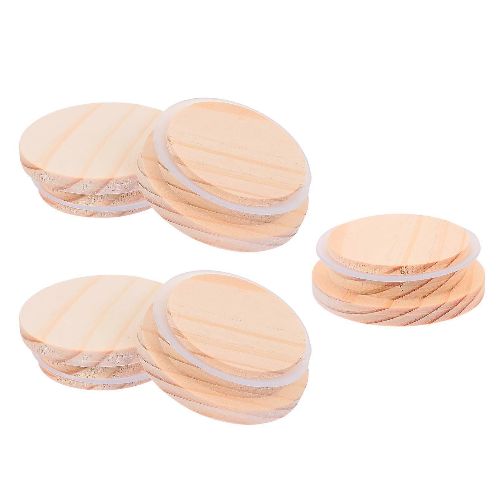 Chocolate Synthetic Bottle Covers with Natural Wood Pattern for Reusable Bottle Use 5 Pieces