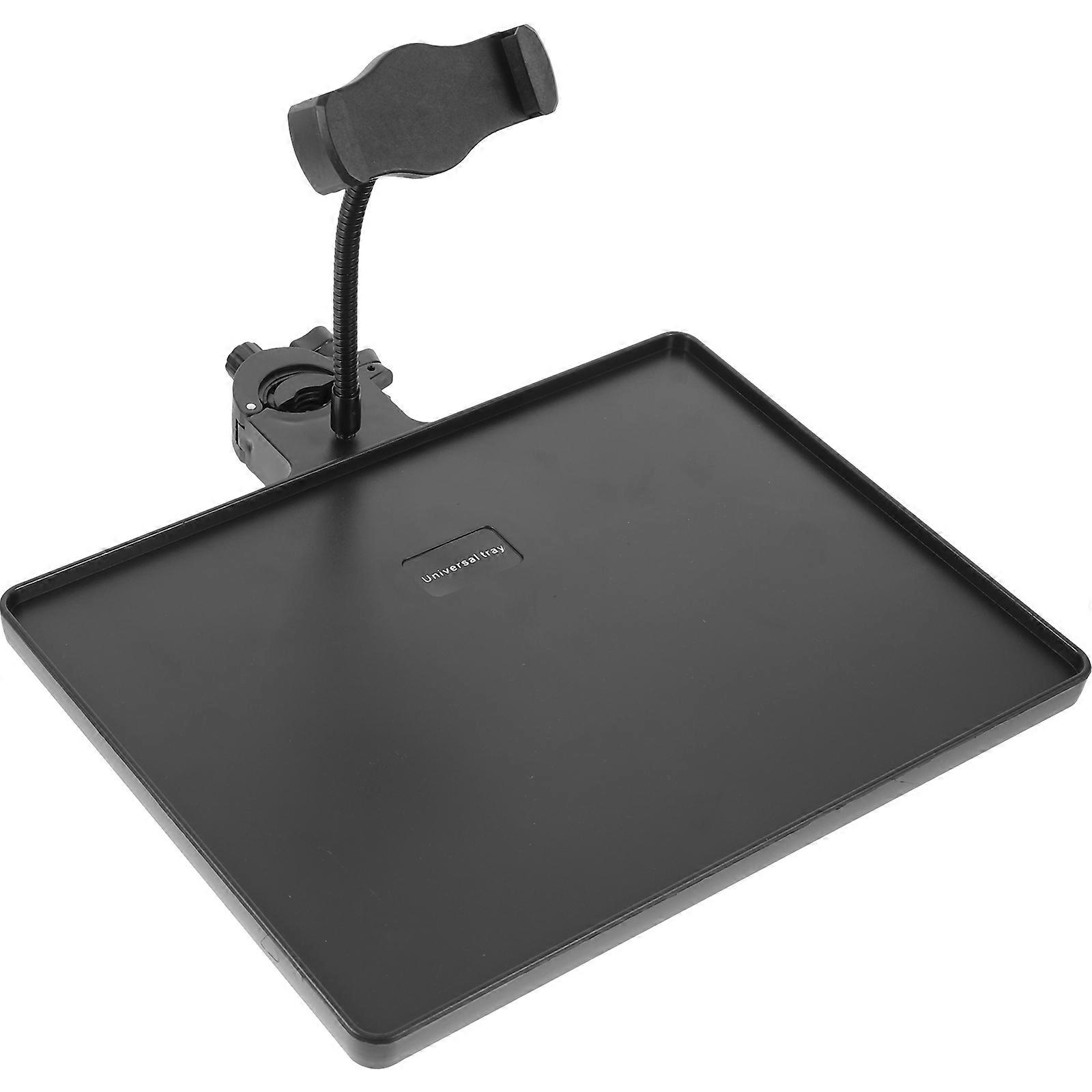 Multifunctional Phone Support Tray with Raised Edges for Live Streaming – Durable Storage for Microphone, Sound Card, and Smartphone for Filming