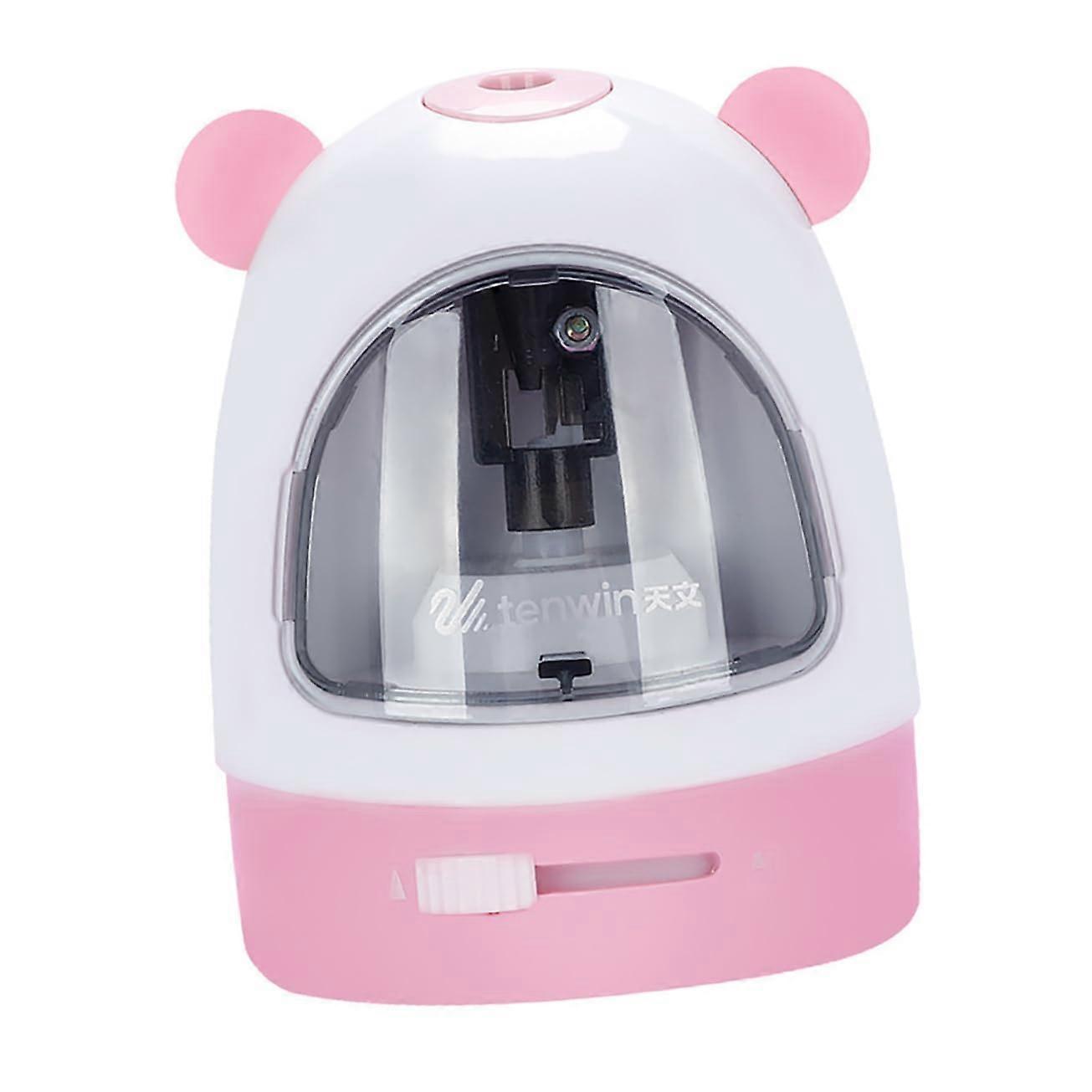 Electric Pencil Sharpener, Pencil Sharpener, Electric Pencil Sharpener, Stationery, Creative Pencil Sharpener, Automatic, Plastic, Pink