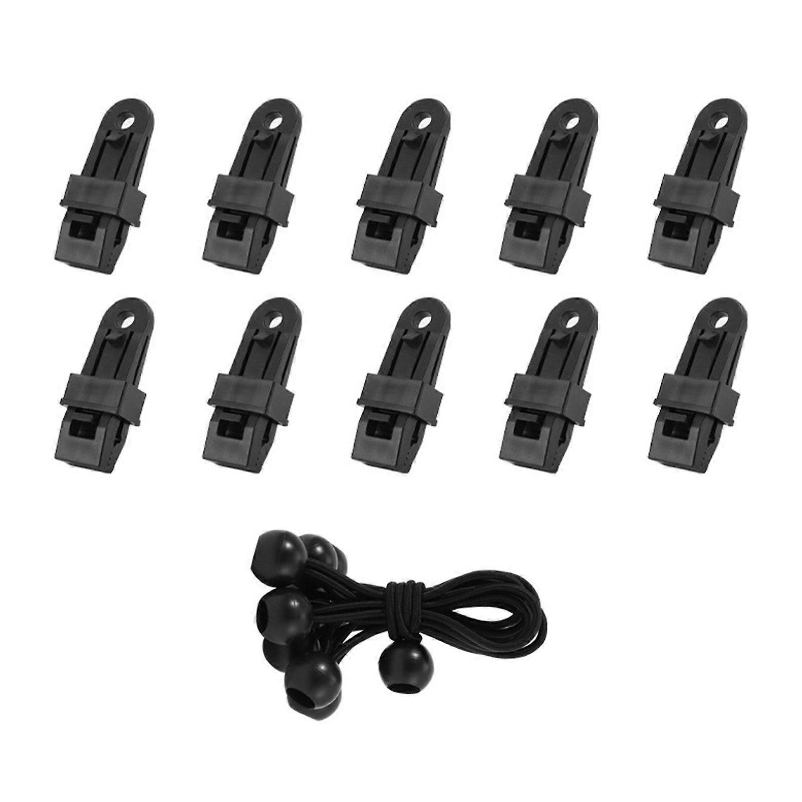 10 Set Awning Clamps for RV Canopy Windproof Plastic Safety Buckle Tent Clips Accessories YMHC