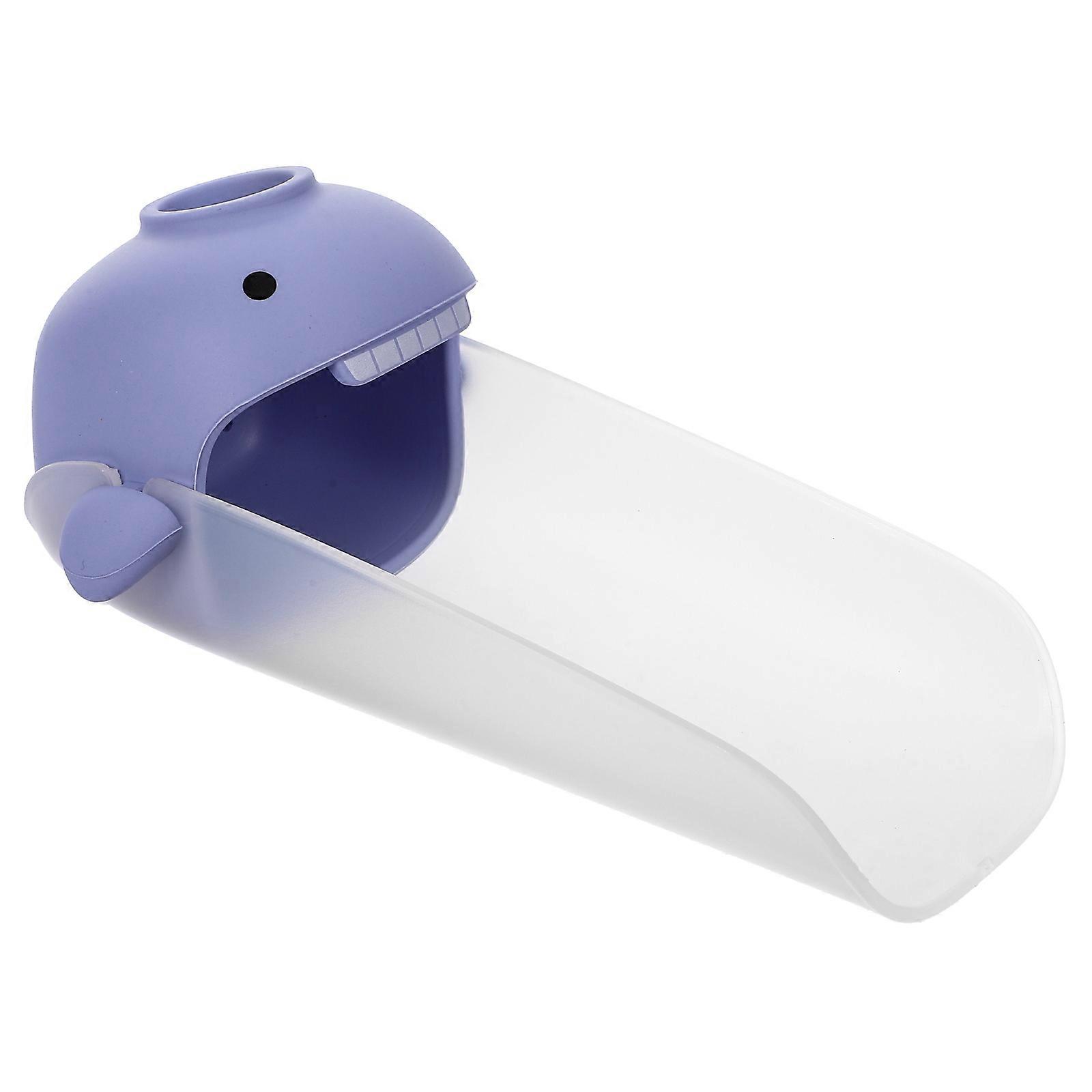Baby Sink Extender Bathroom Sink Extender PP Material Whale Shaped Prevents Water Splashing 1Pack