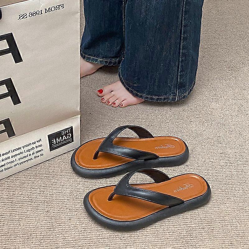 Women's Slippers Summer Net Red High-Looking Simple Comfortable Soft Bottom Non-Slip Casual Versatile Flip-Flops Women