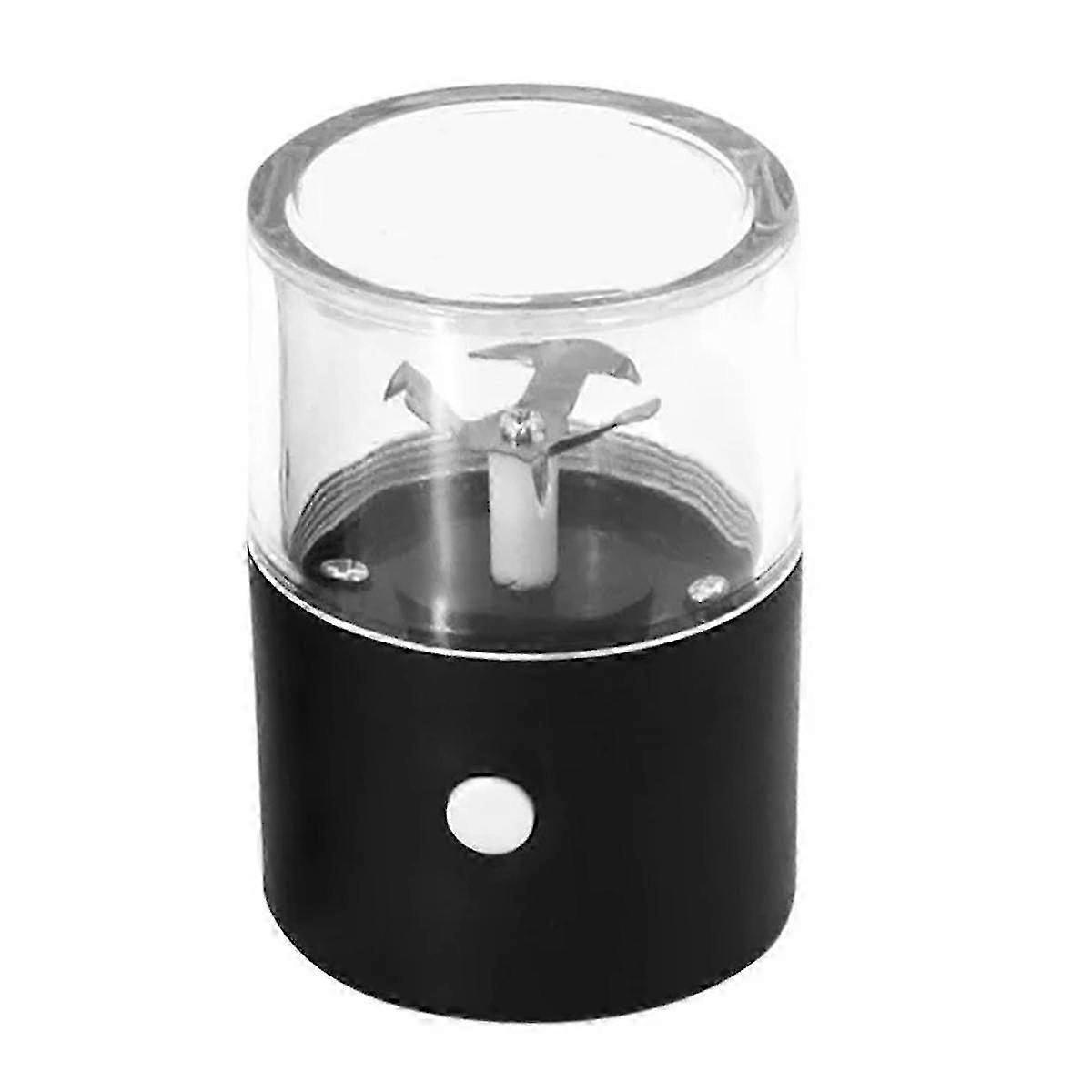 電気タバコクラッシャーUSB充電グラスホーム喫煙アクセサリー家庭用、黒