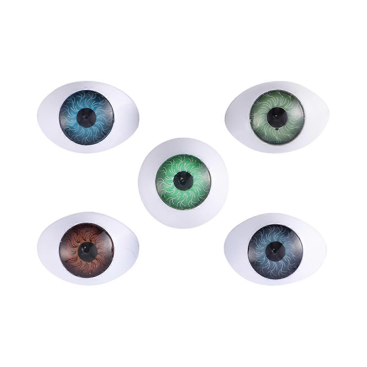 Party Decoration Halloween Eyeballs Acrylic Round Shape Diy Phone Case 20Pcs