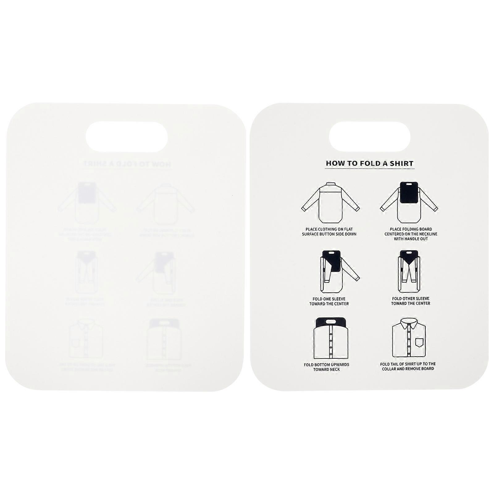 White PP Folding Board for Shirt Packing Use Made of with Excellent Durability 2 Pieces