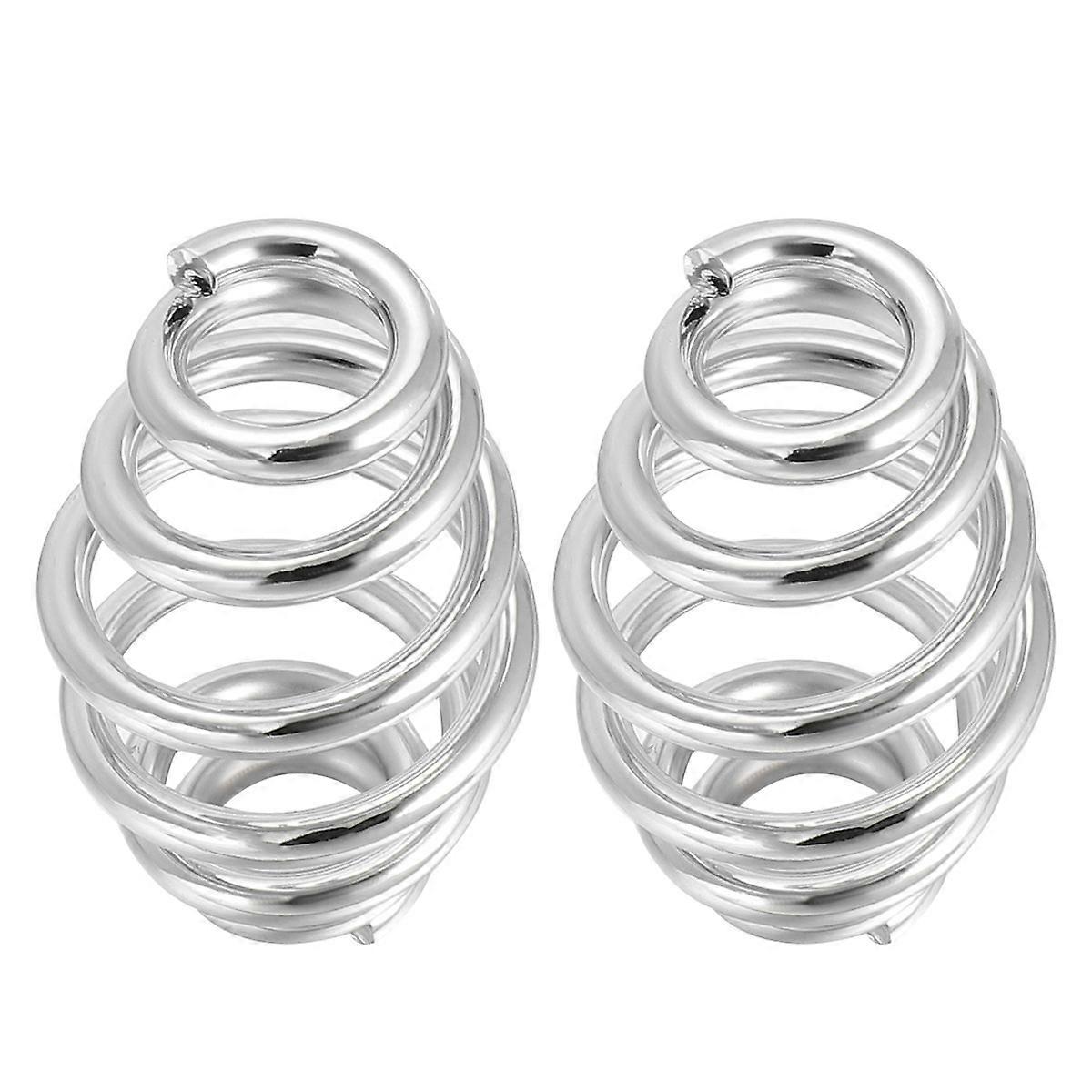 Silver Accessory Compression Spring Motorcycle Maintenance Repair Work 1 Pair