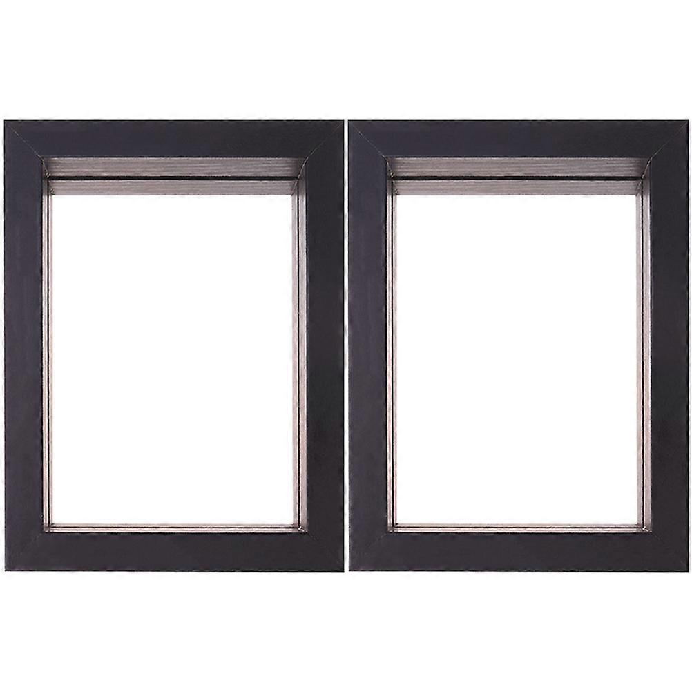 2pcs Specimen Frames Decorative Photo Frames Table Display Pressed Flower Frames(6 inches)