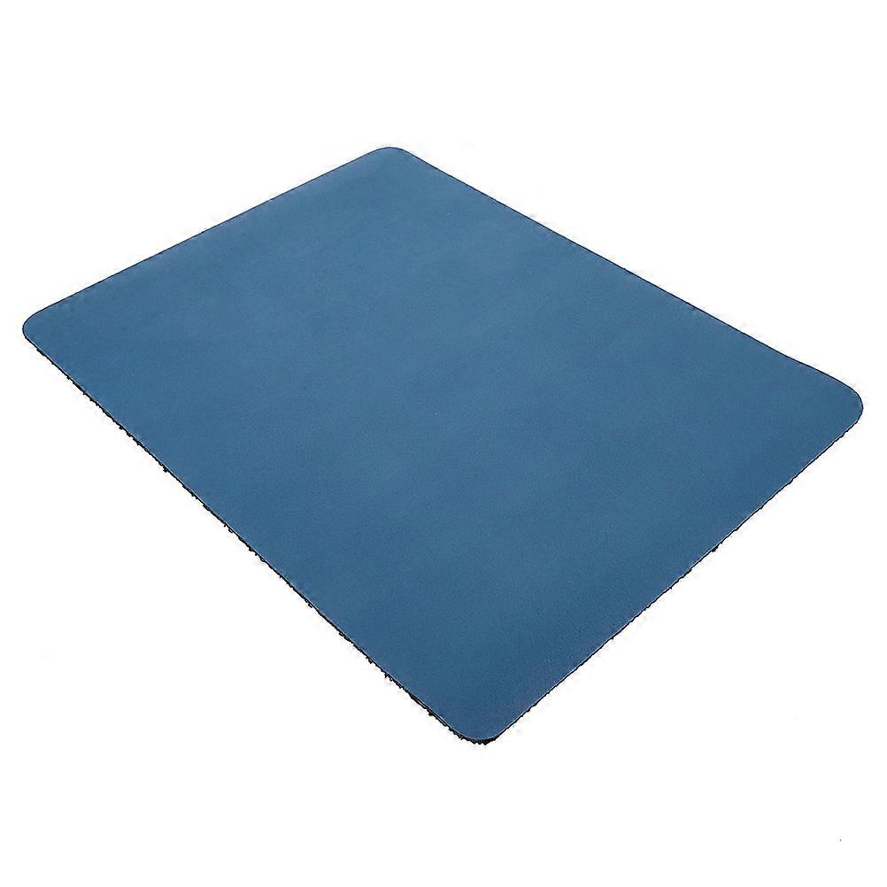 Blue Diatomite Pet Feeding Mat for Home Use Absorbent and Reusable Keeps Floor Clean 12.5 x 9 inches