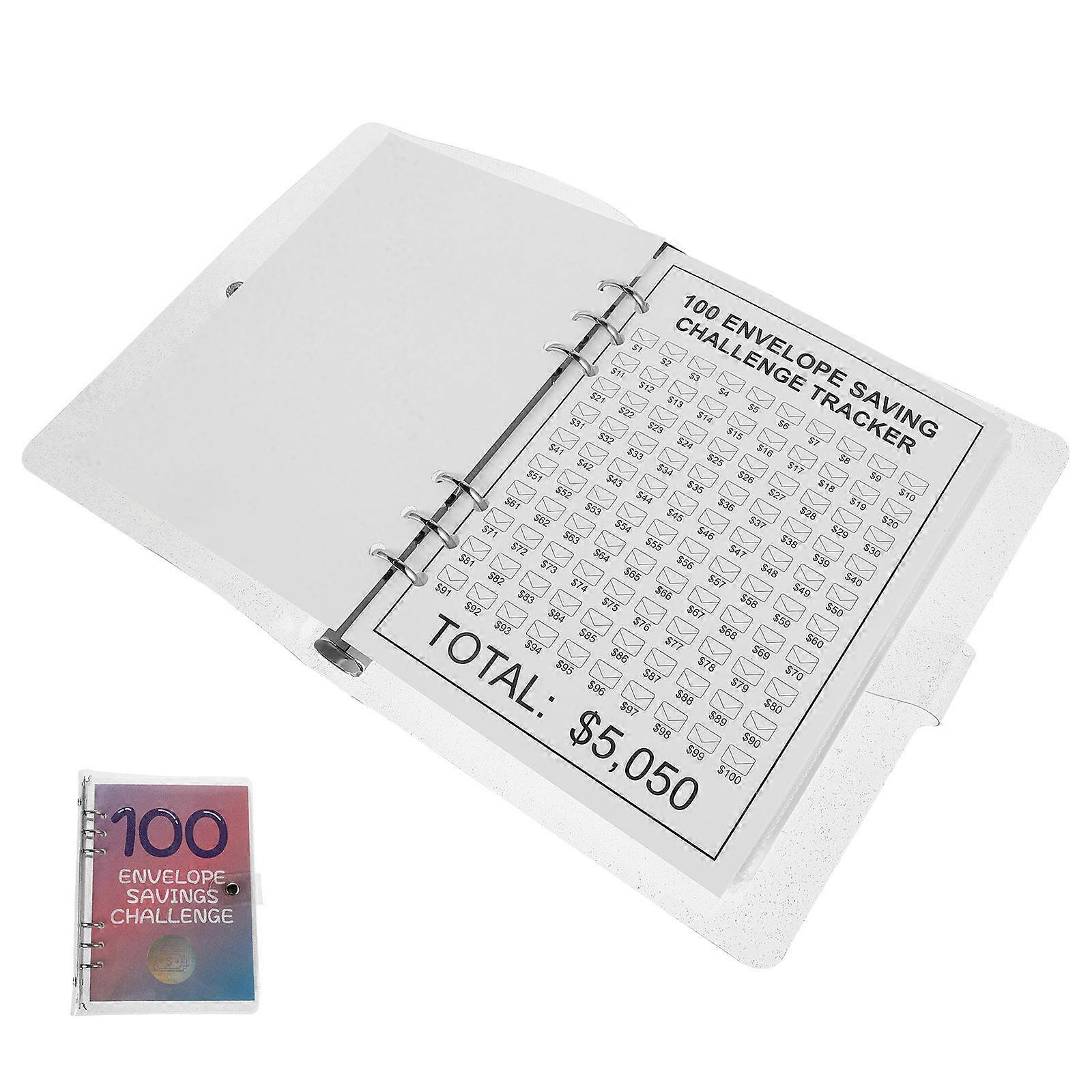 Money Binder Cash Management for Saving Challenge with 100 Pockets for