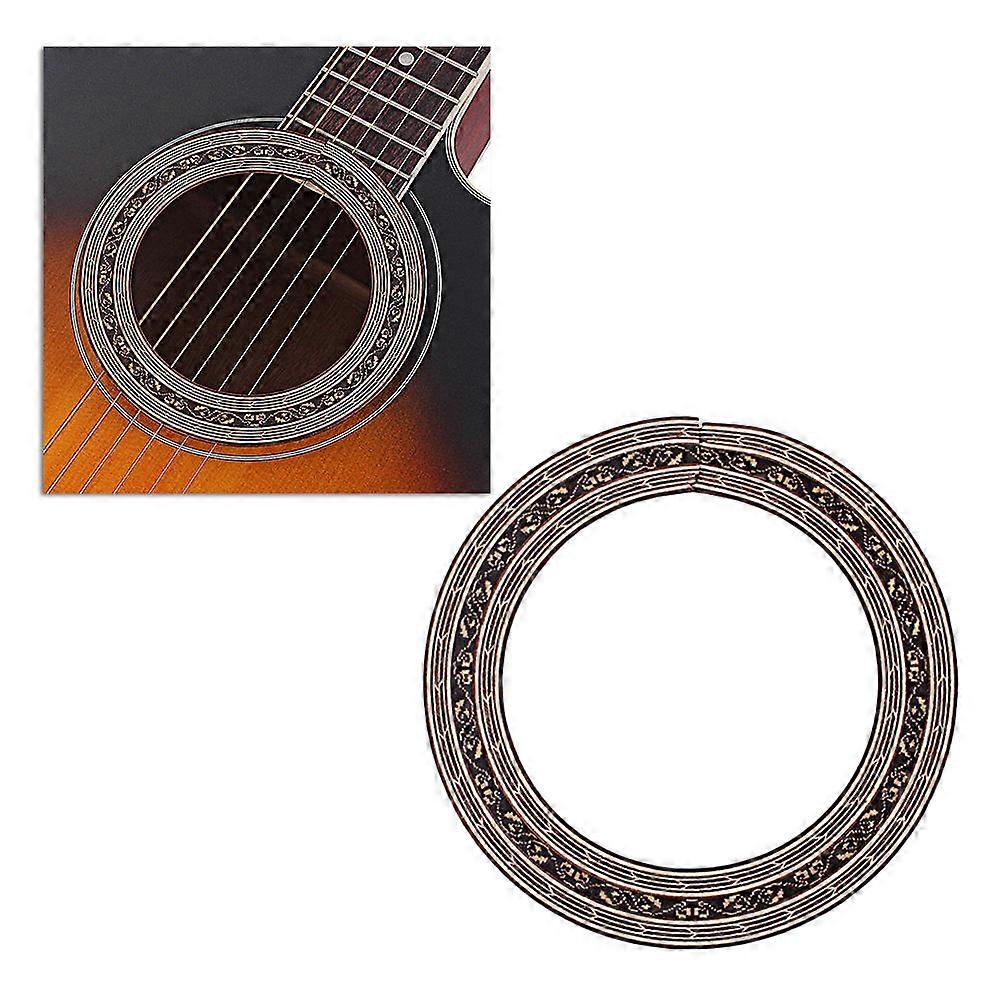 Rosewood Guitar Rosette Inlay for Sound Hole Decor Brown Color 88mm