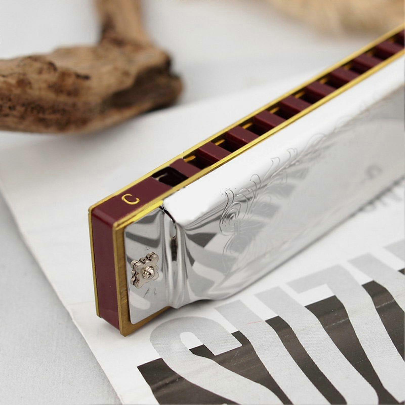 Harmonica 10 Hole C Key Clear Stable Sound Mouth Organ Exquisite Beautiful Harmonica C