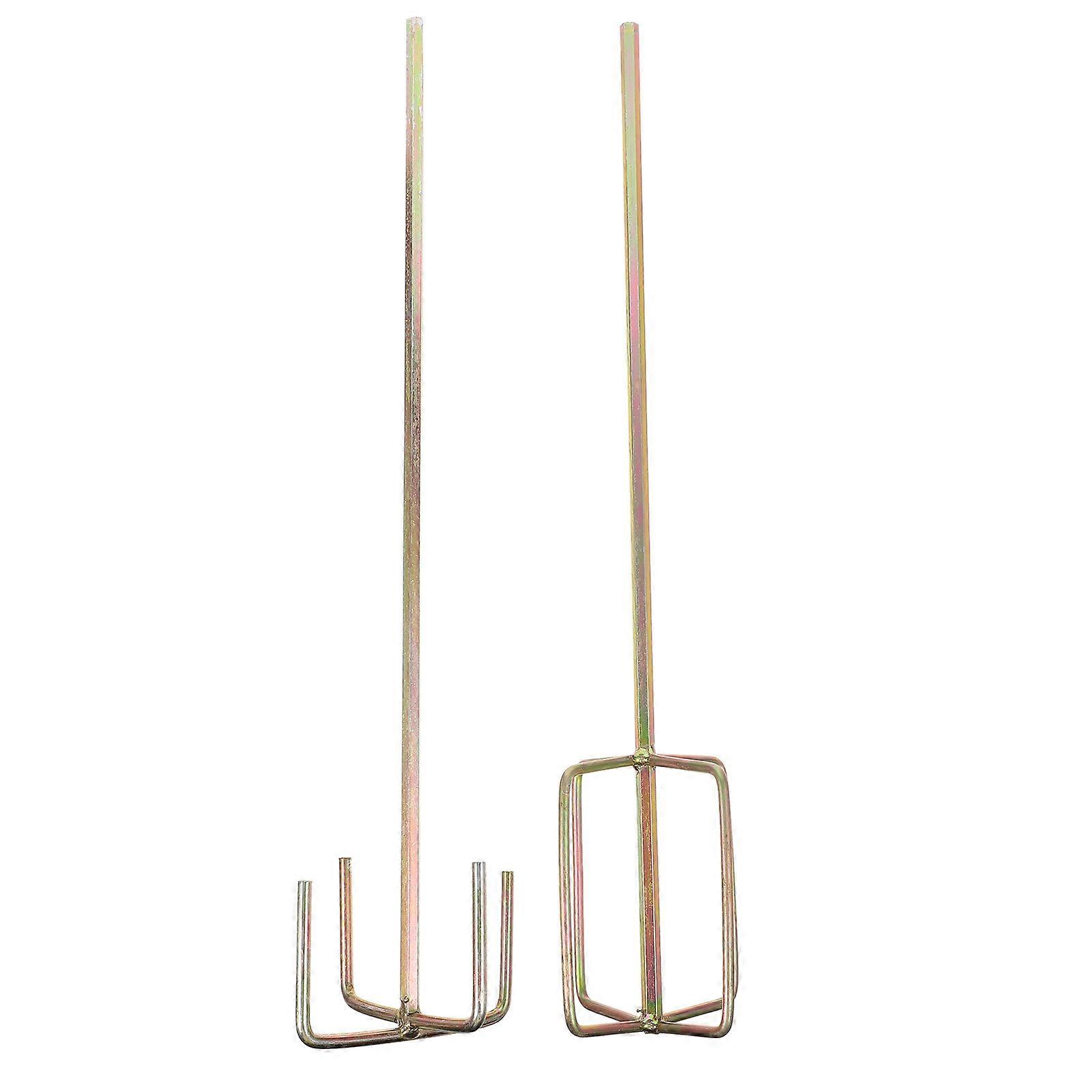 Long Drill Attachment Paddle for Heavy Duty Drywall Mud Mixer – Durable, Easy to Clean Mixing Rod for Paint and Coating Applications