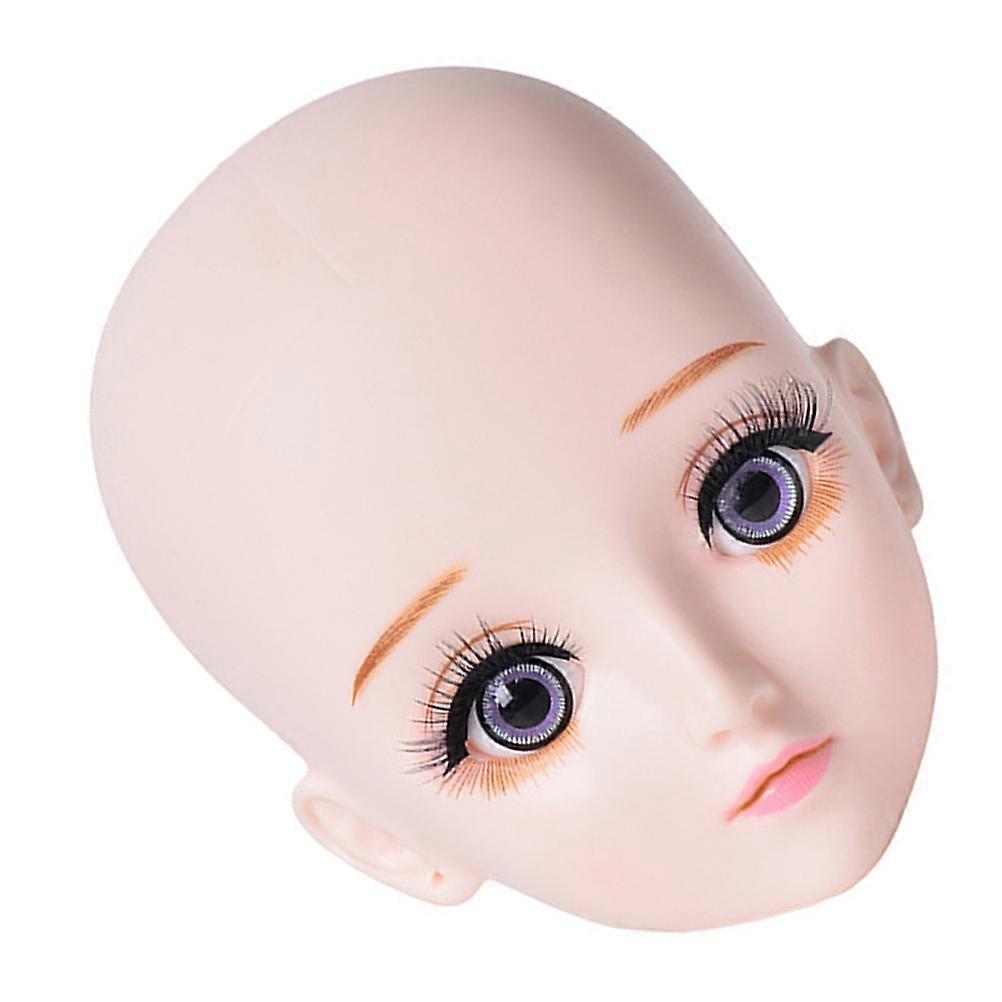 Beige Eyelash Extension Practice Kit for Beginners Silicone Makeup Training Head Durable and Easy to Clean
