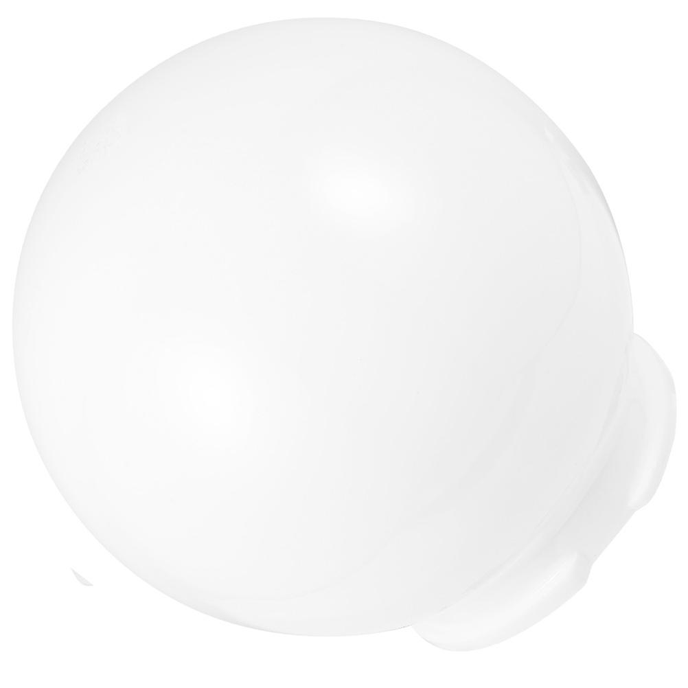 Acrylic Outdoor Lamp Shade Replacement for Garden Yard Use White Decorative Globe Shape 5.9 Inches