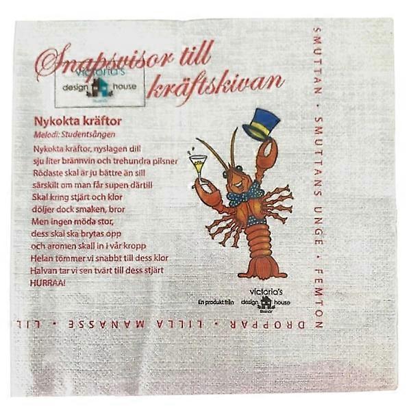 Crayfish Party Napkins Multicolor