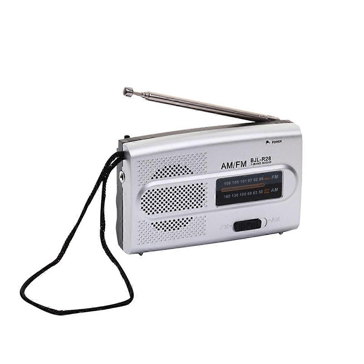 Digital Retro Radios Memory Function Handheld AM/FM Radios Manual Channel Search Battery Powered Built-in Speaker