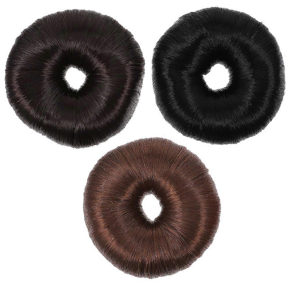Messy Bun Hair Extension with Synthetic Hair Pieces for Added Volume and Fullness Assorted Color plastic