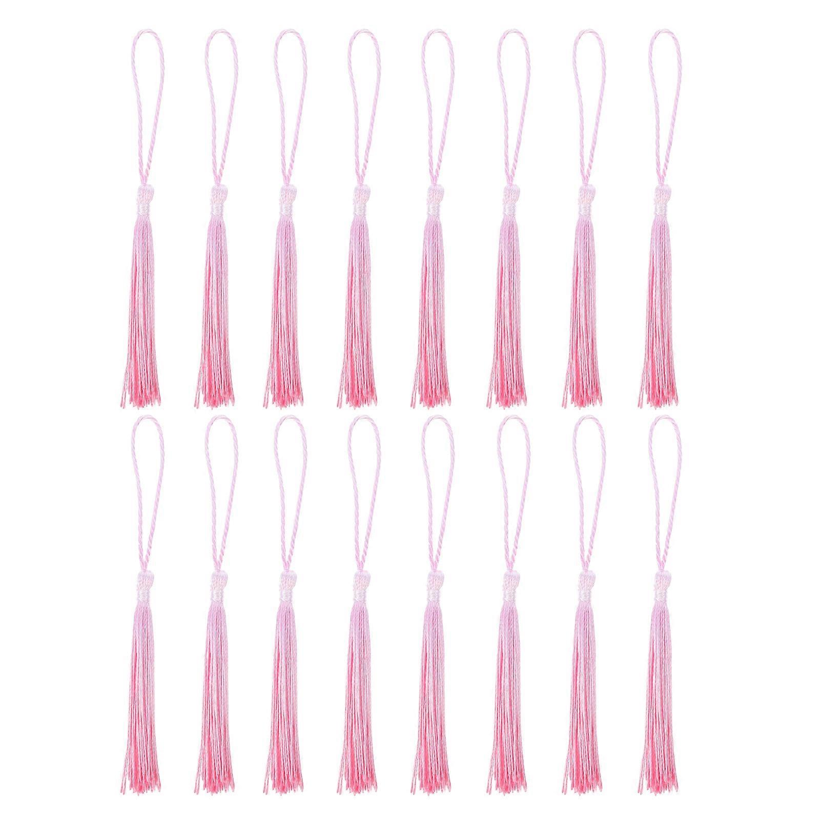 Decorative Gradient Color Tassels For Bookmark And Craft Works 13.5X0.8X0.5CM 16Pcs