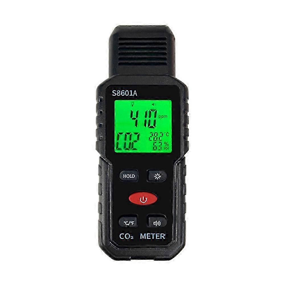 Portable CO2 Monitor with Temperature Display, 3-in-1 Air Quality Detector, 5000ppm Range, ℃/℉ Switchable Measurement