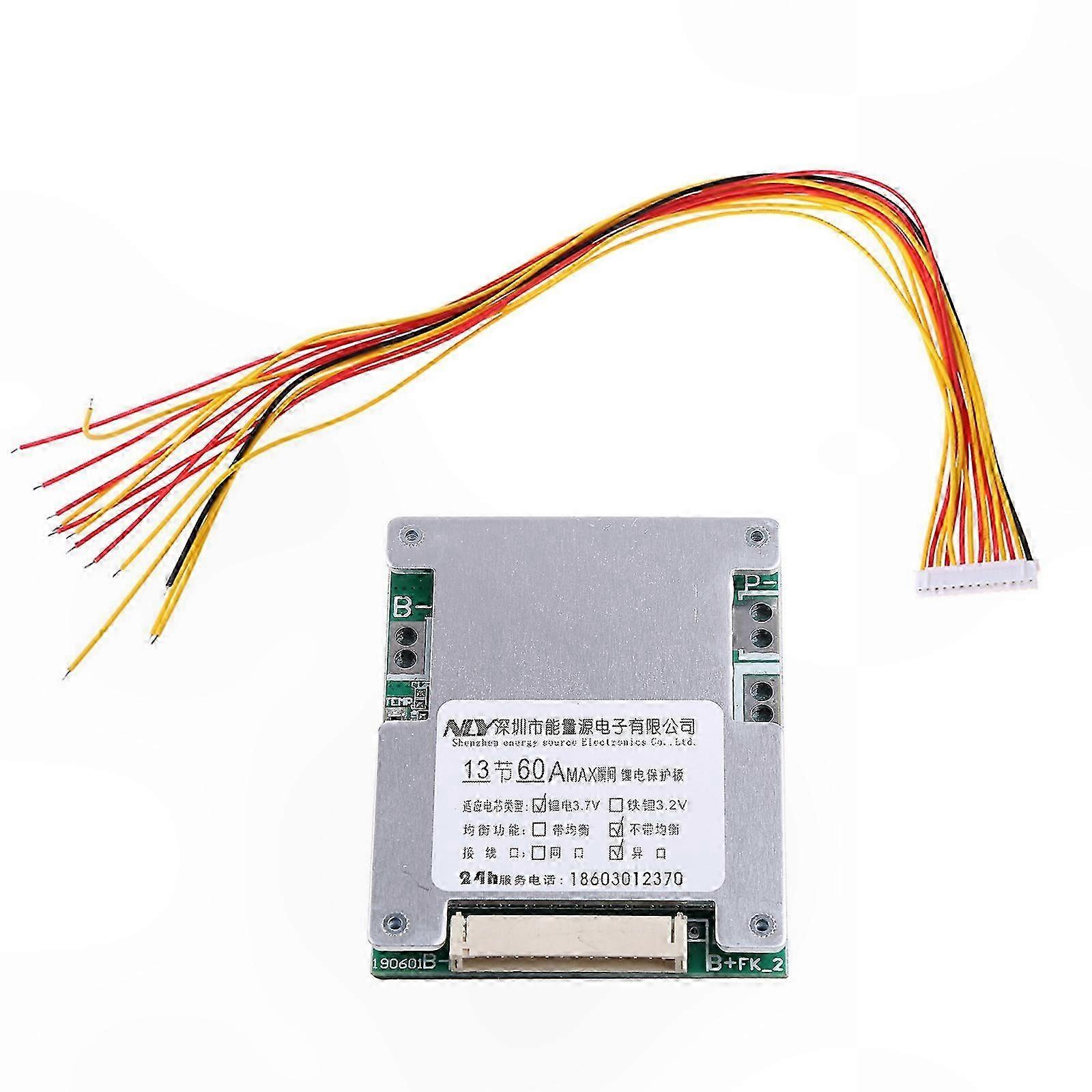 Professional 13 Series Li-Ion Battery Pack Battery for Protection Board BMS for Ternary Batteries Manganese Electrical