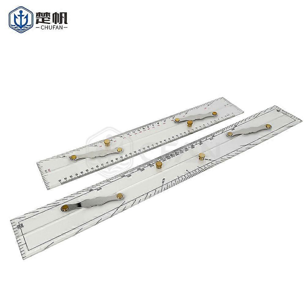 Parallel Ruler: Acrylic Clear Marine Navigation Parallel Ruler - High-Precision Drafting Tool For Nautical Charts Coastal Piloting Sailing Chart Plott