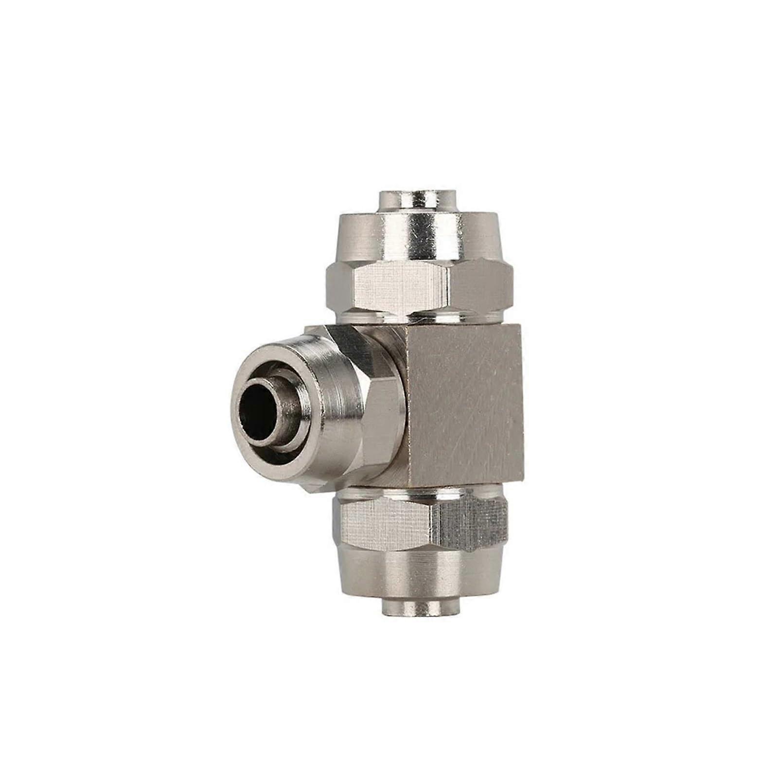 Pneumatic Pipe Fittings T-Reducer Quick Fitting 6/8/10/12 mm Lock Nut PE6 mm Compatible Accessories