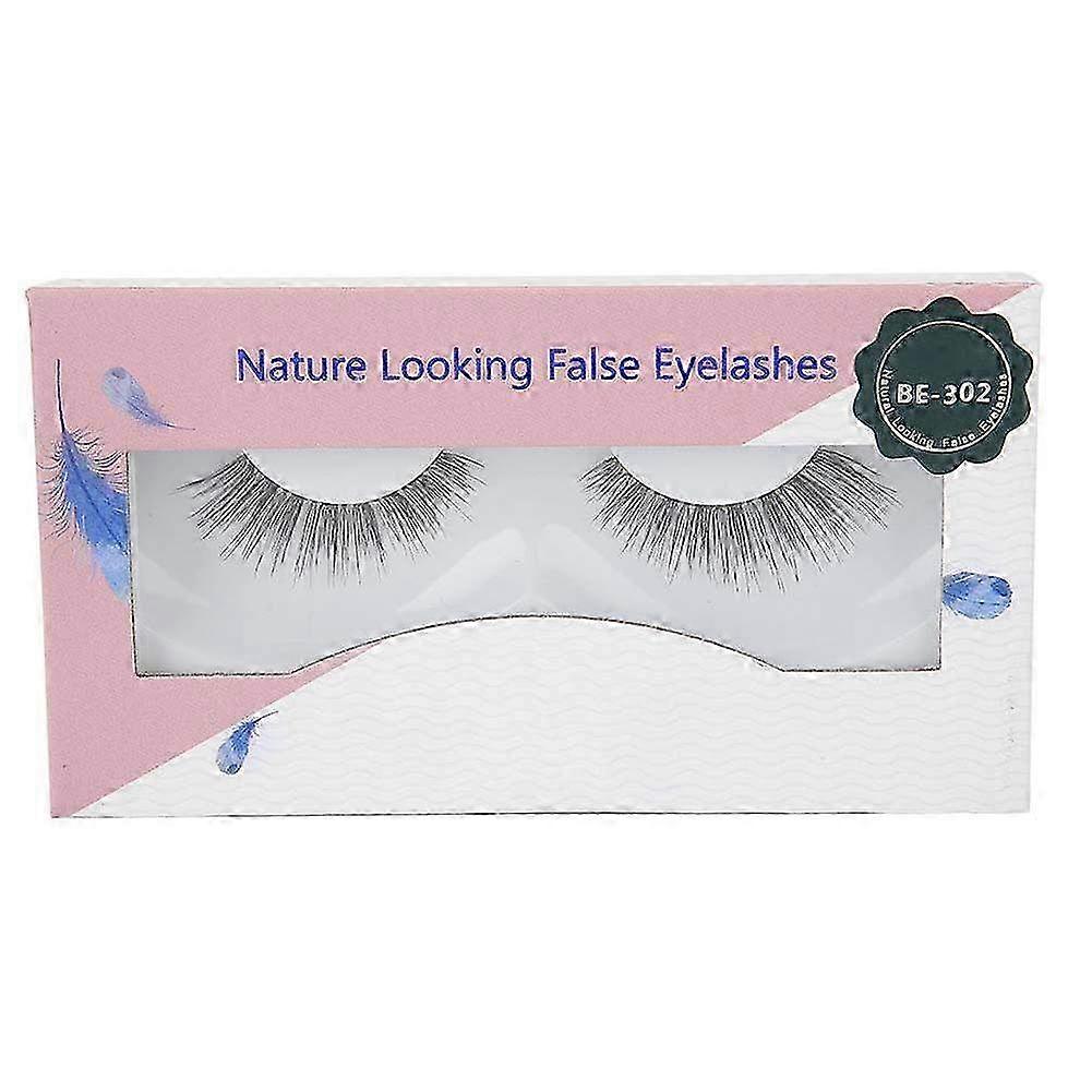 3D Natural Thick False Eyelashes - Pair of Faux Lash Extensions with Application Tool for a Stunning Look