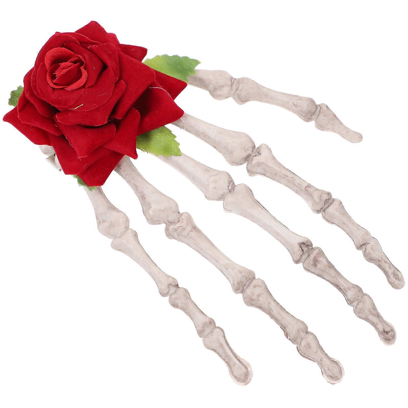 Skull Hair Pins, Attractive Design Suitable for Masquerade Parties, Easy to Use