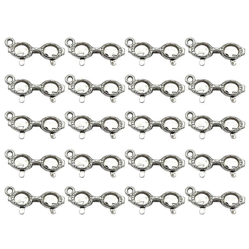 Fine Workmanship Alloy Pendants for Jewelry Creation, Unique Spectacles Shape